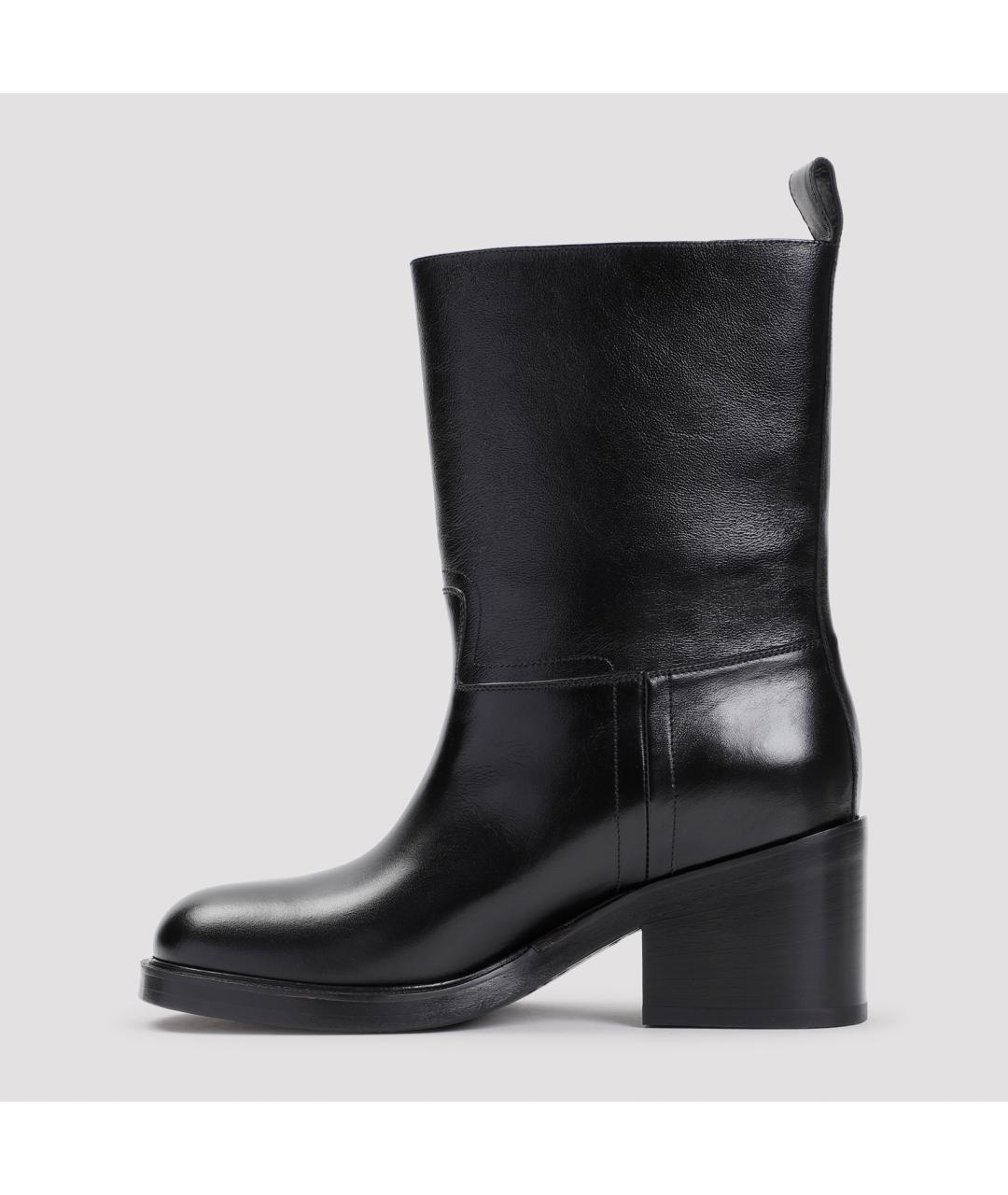 BALLY Черные кожаные сапоги, фото 4