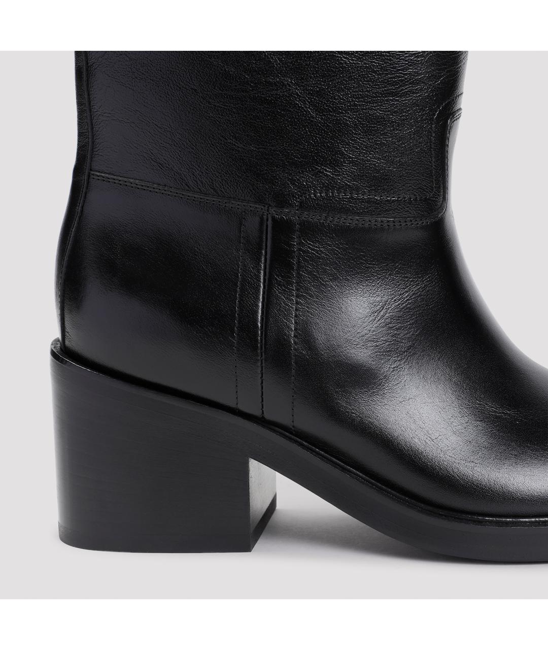 BALLY Черные кожаные сапоги, фото 6