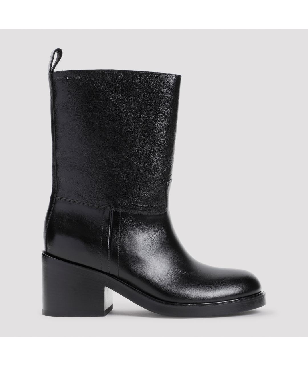 BALLY Черные кожаные сапоги, фото 3