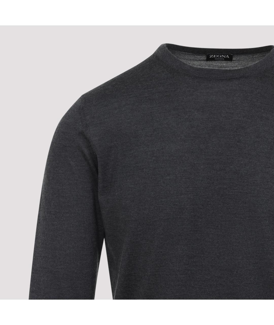 ZEGNA Серый кашемировый джемпер / свитер, фото 5