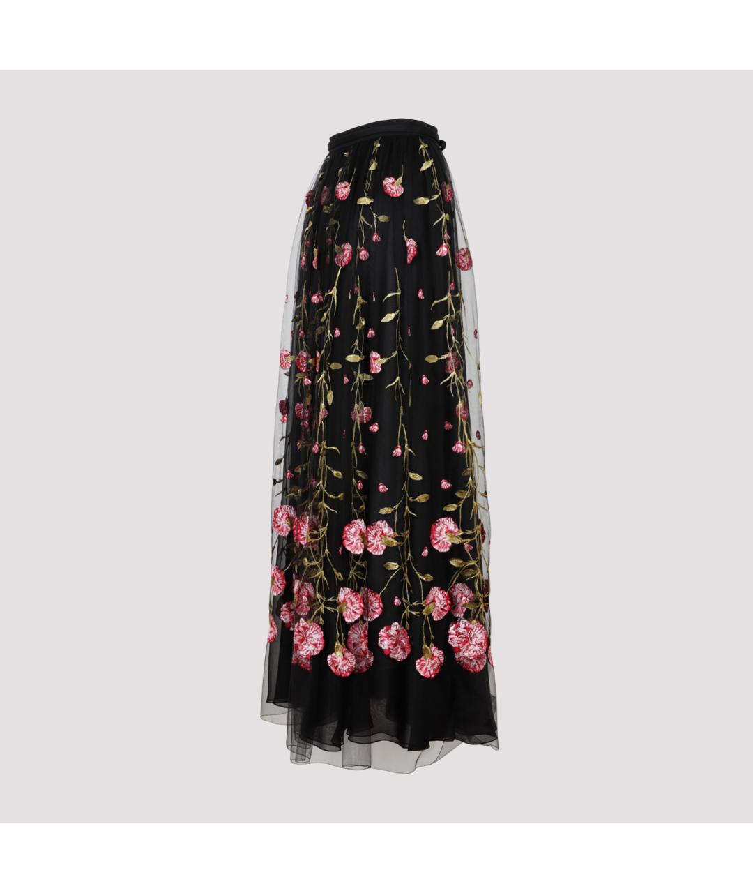 GIAMBATTISTA VALLI Черная полиэстеровая юбка макси, фото 5