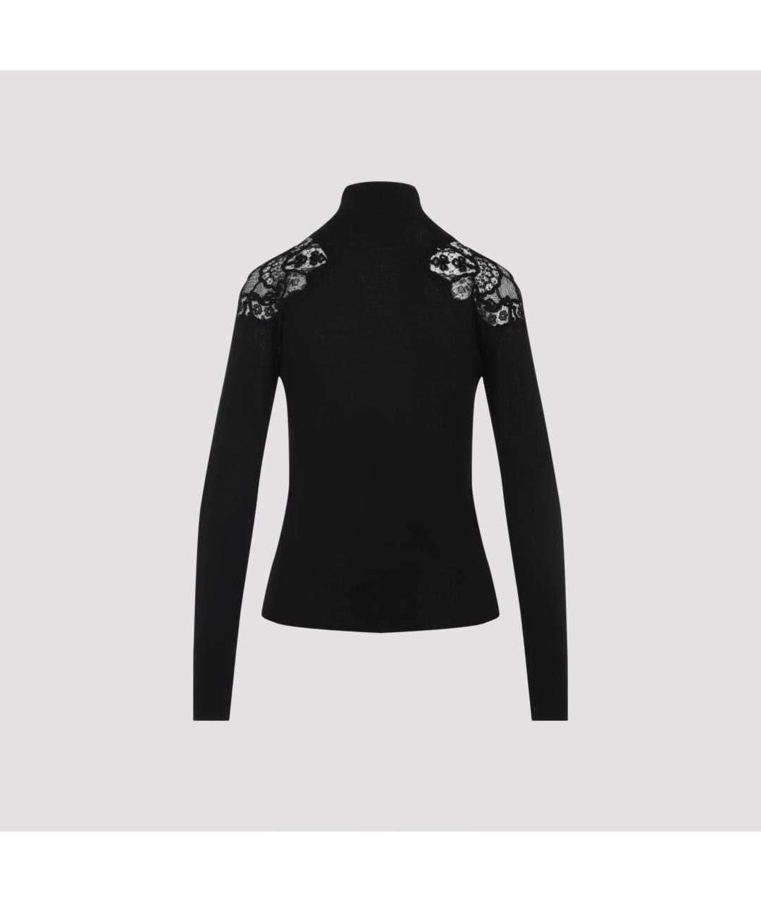 ERMANNO SCERVINO Черная шерстяная водолазка, фото 4