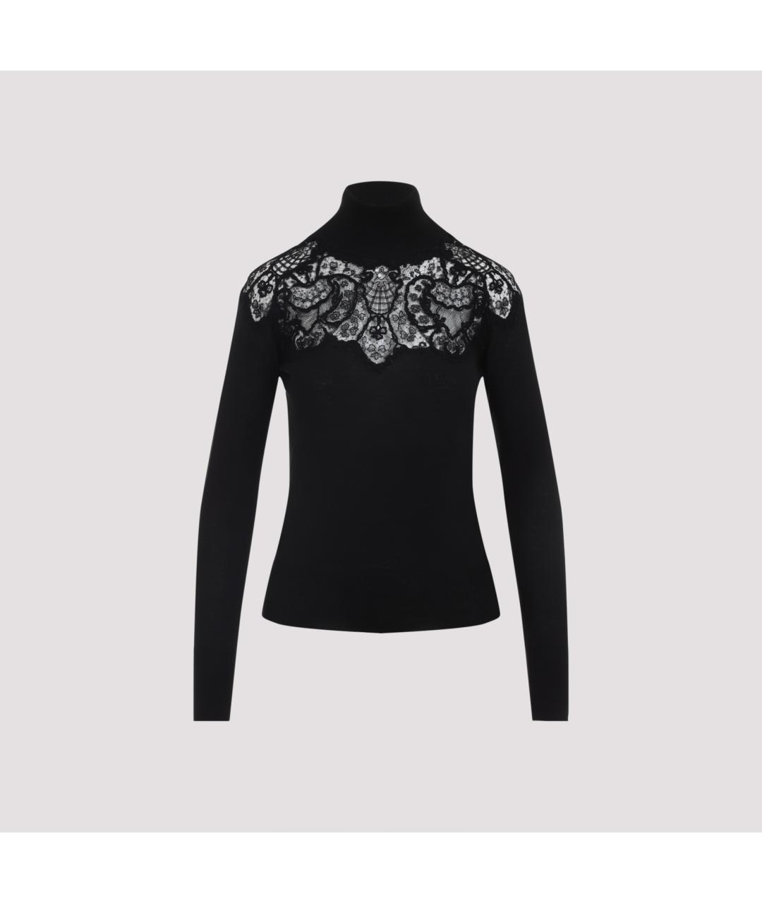 ERMANNO SCERVINO Черная шерстяная водолазка, фото 3