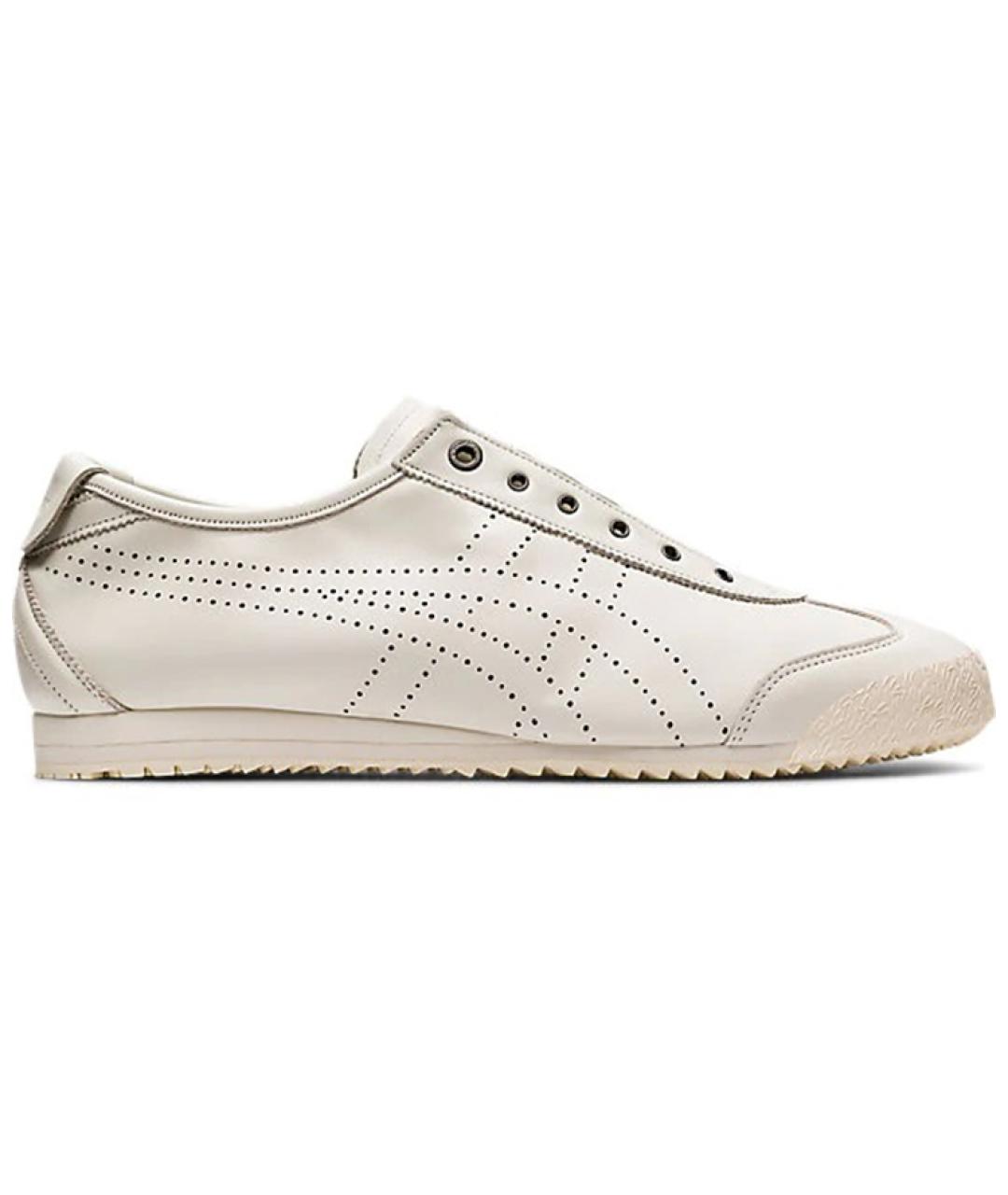 ONITSUKA TIGER Бежевые кожаные кроссовки, фото 4