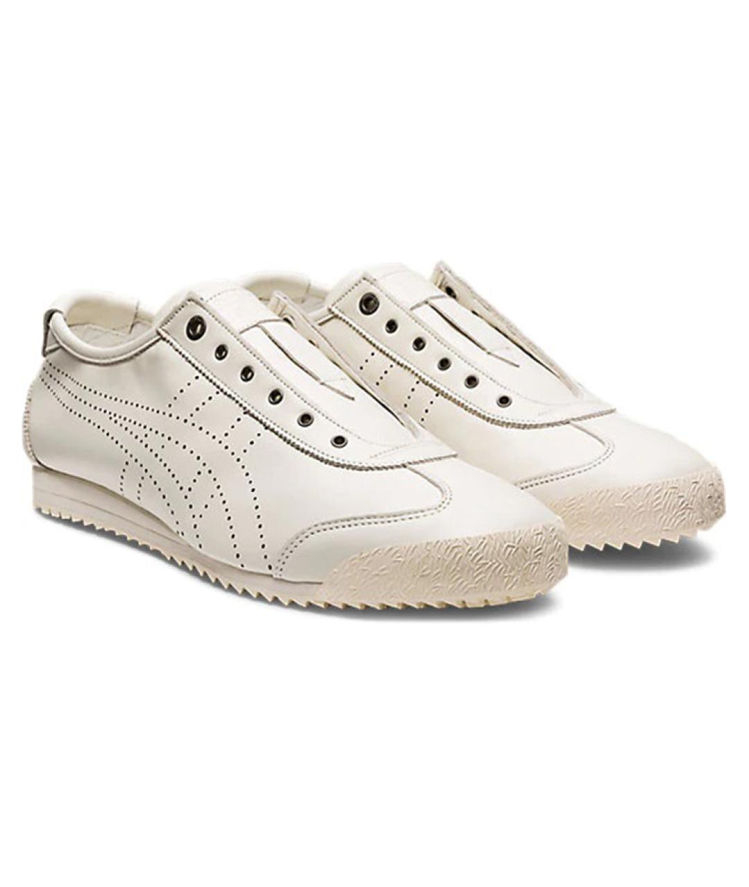 ONITSUKA TIGER Бежевые кожаные кроссовки, фото 5