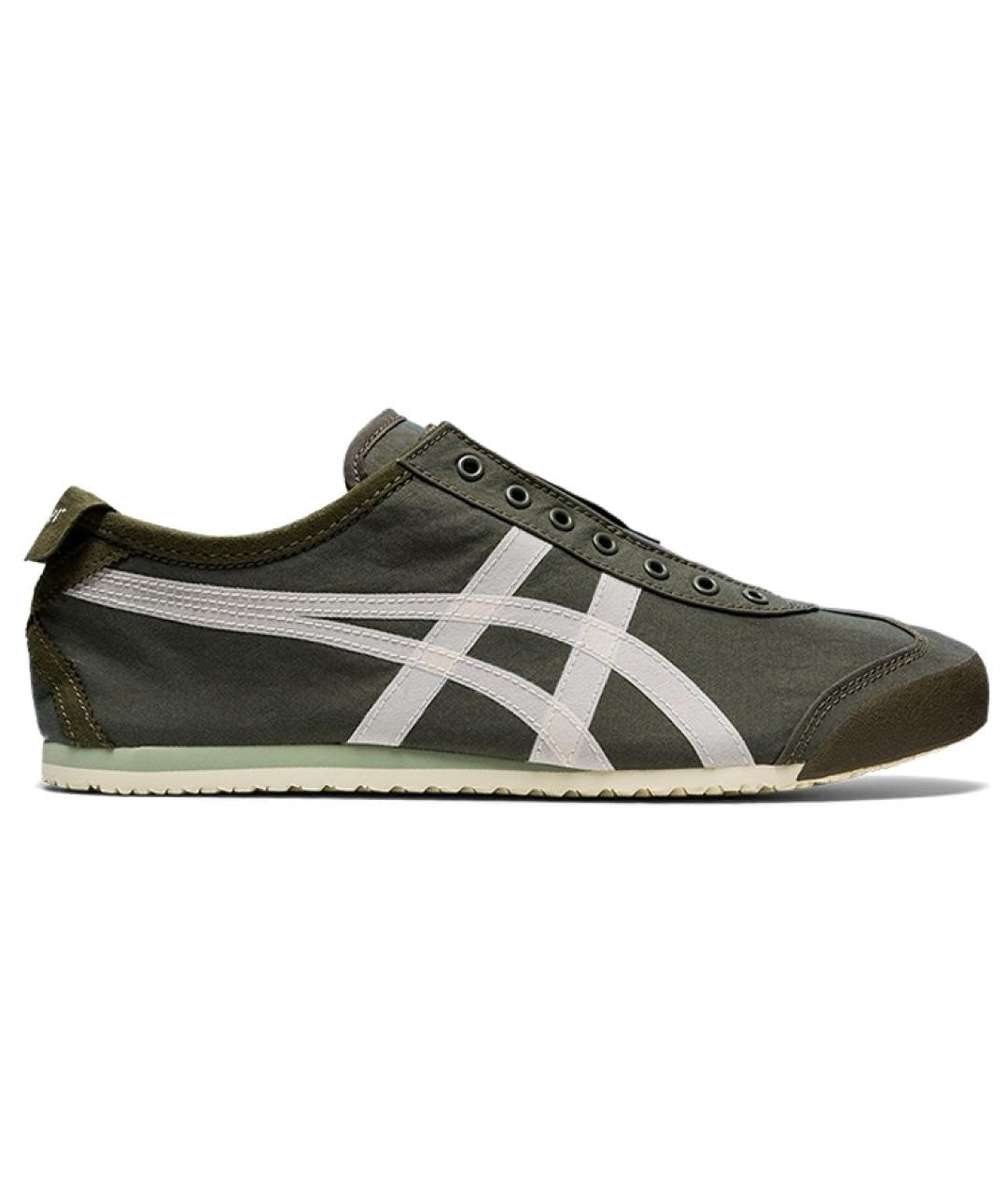 ONITSUKA TIGER Зеленые текстильные кроссовки, фото 1