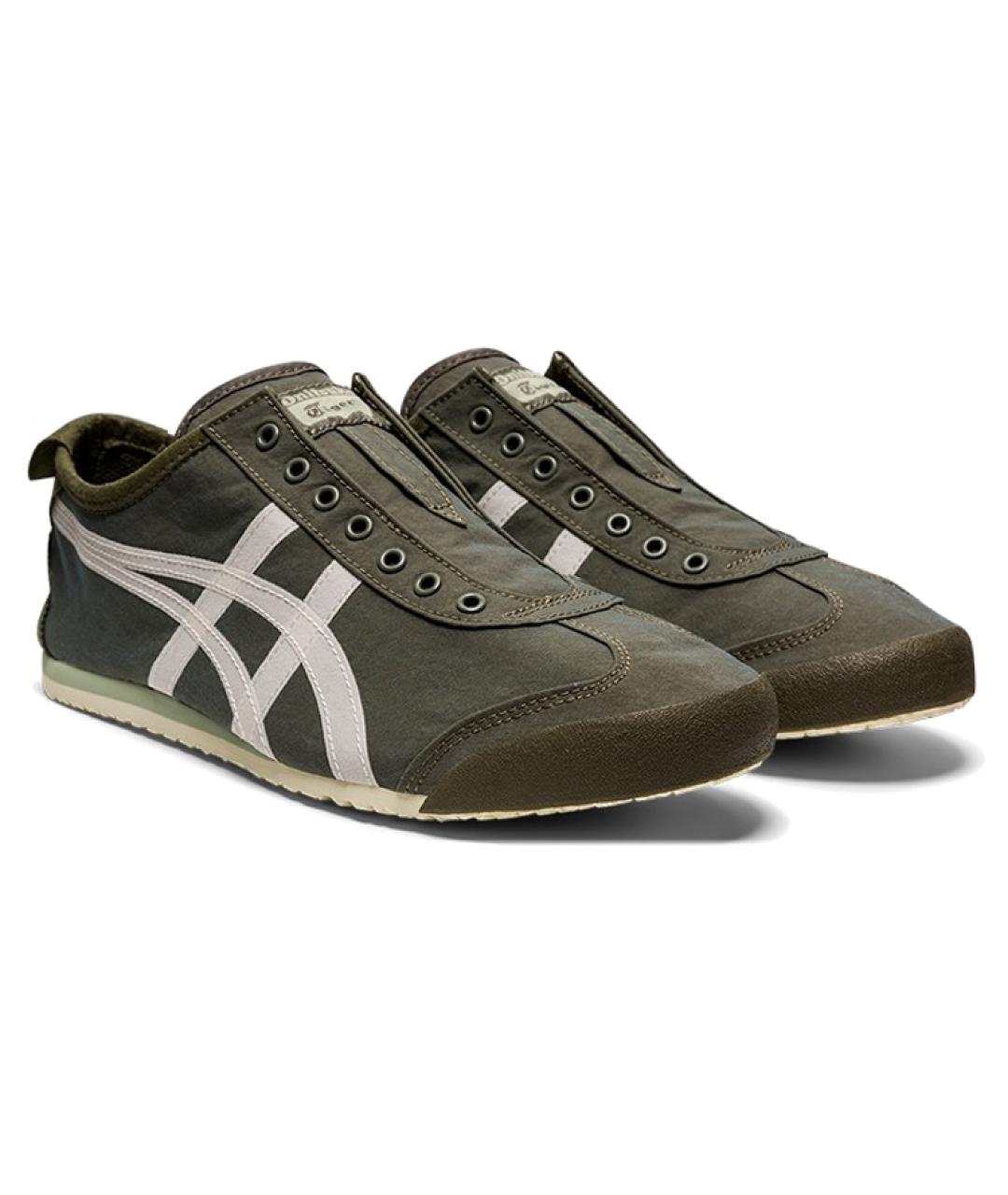 ONITSUKA TIGER Зеленые текстильные кроссовки, фото 3