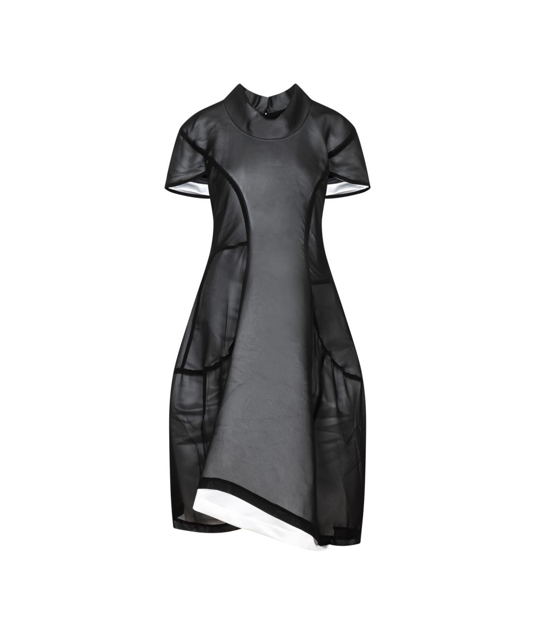 COMME DES GARÇONS Черное полиэстеровое платье, фото 1