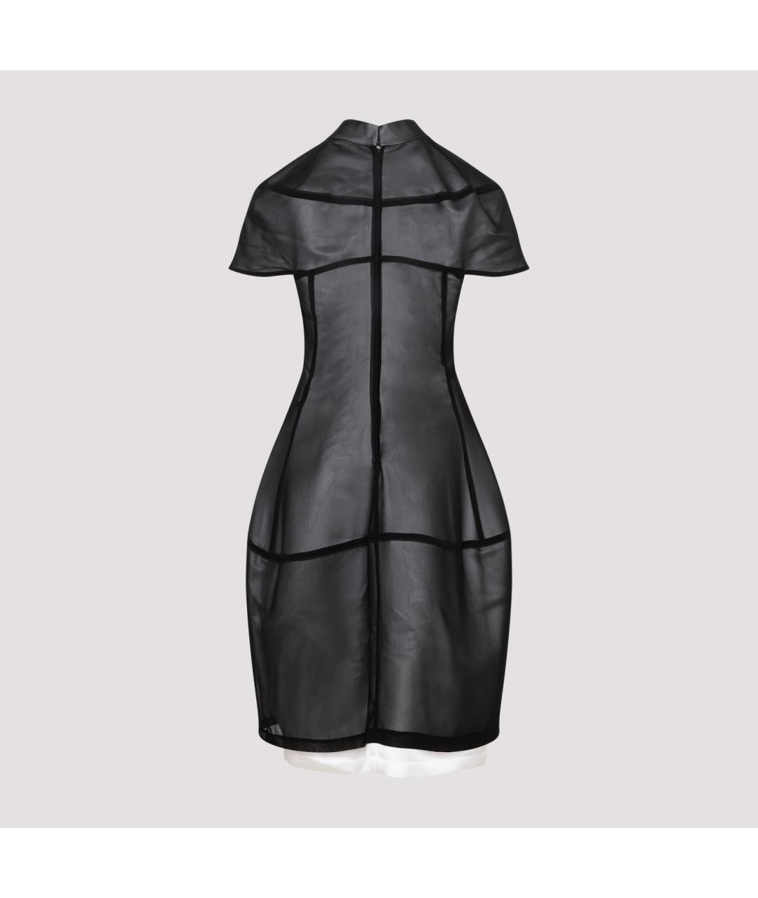 COMME DES GARÇONS Черное полиэстеровое платье, фото 4