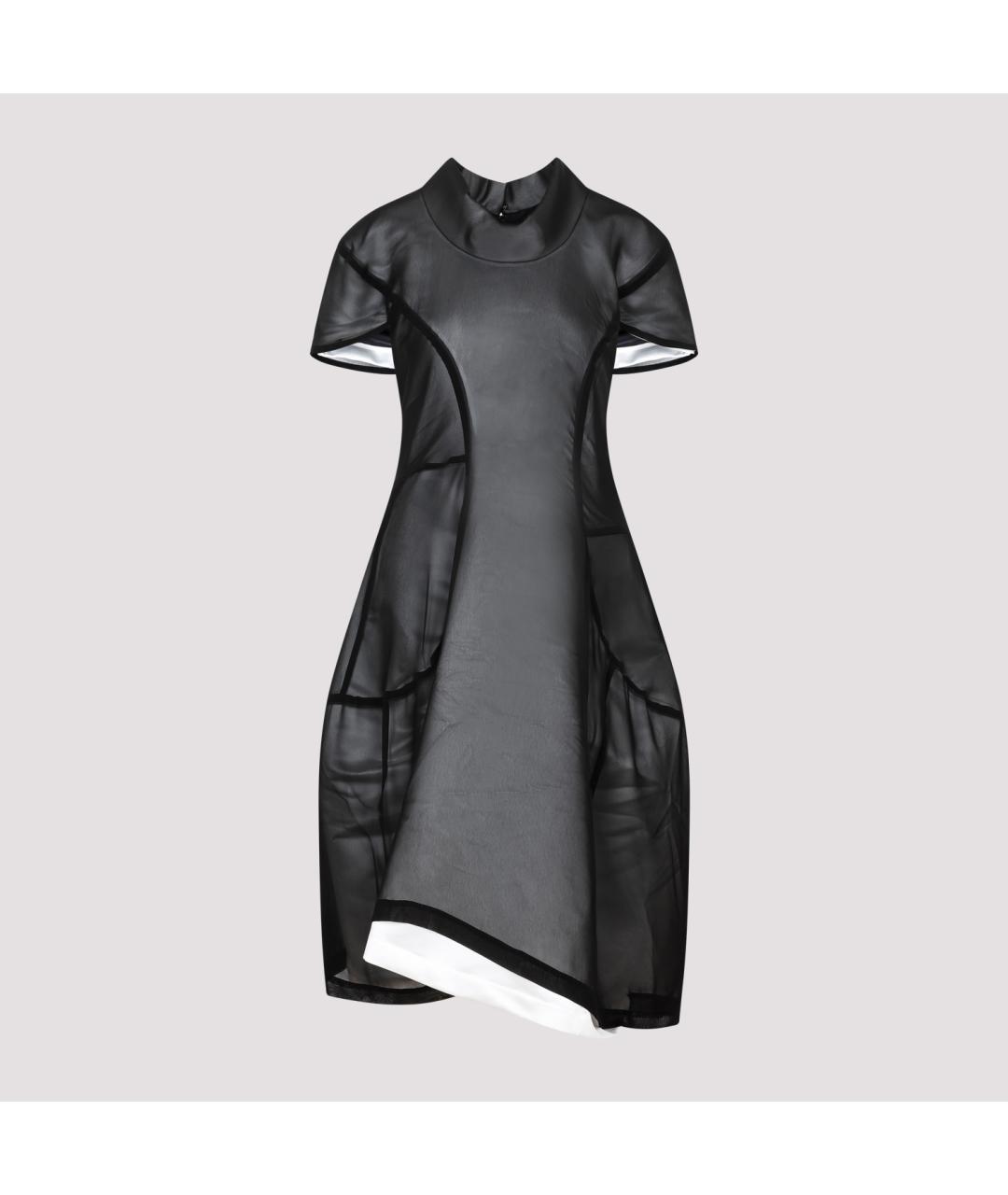 COMME DES GARÇONS Черное полиэстеровое платье, фото 2