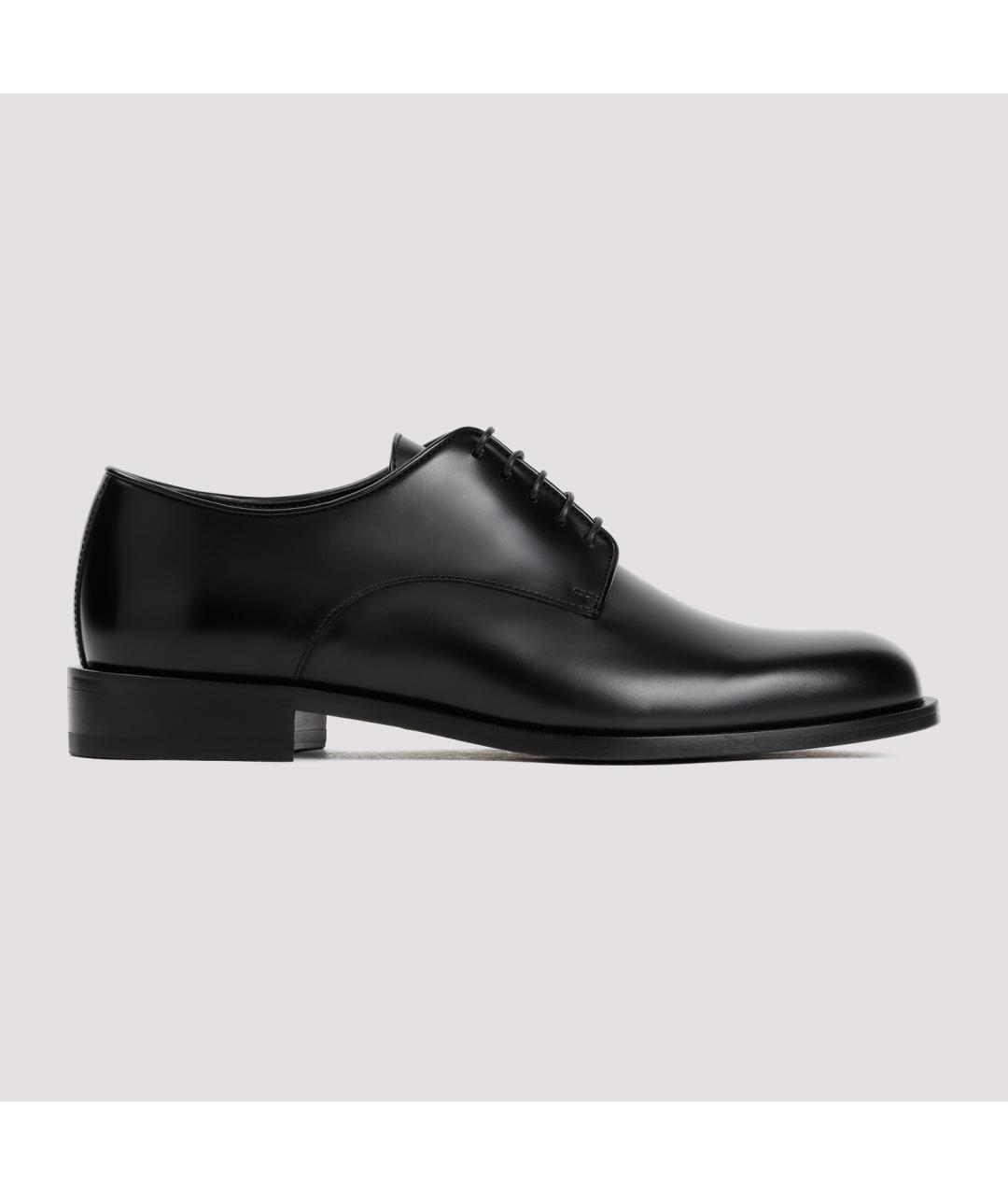 GIORGIO ARMANI Черные кожаные туфли, фото 3