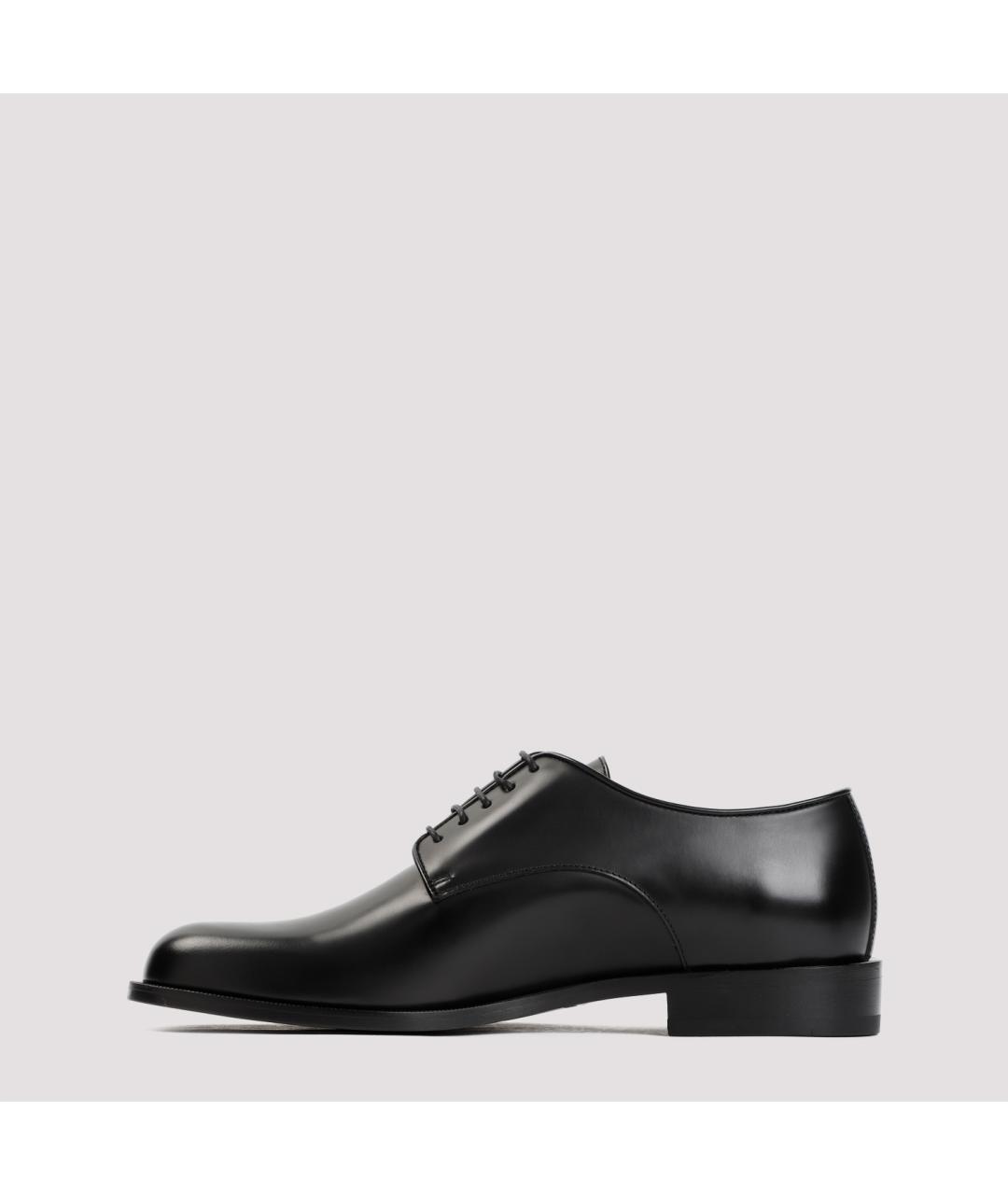 GIORGIO ARMANI Черные кожаные туфли, фото 4