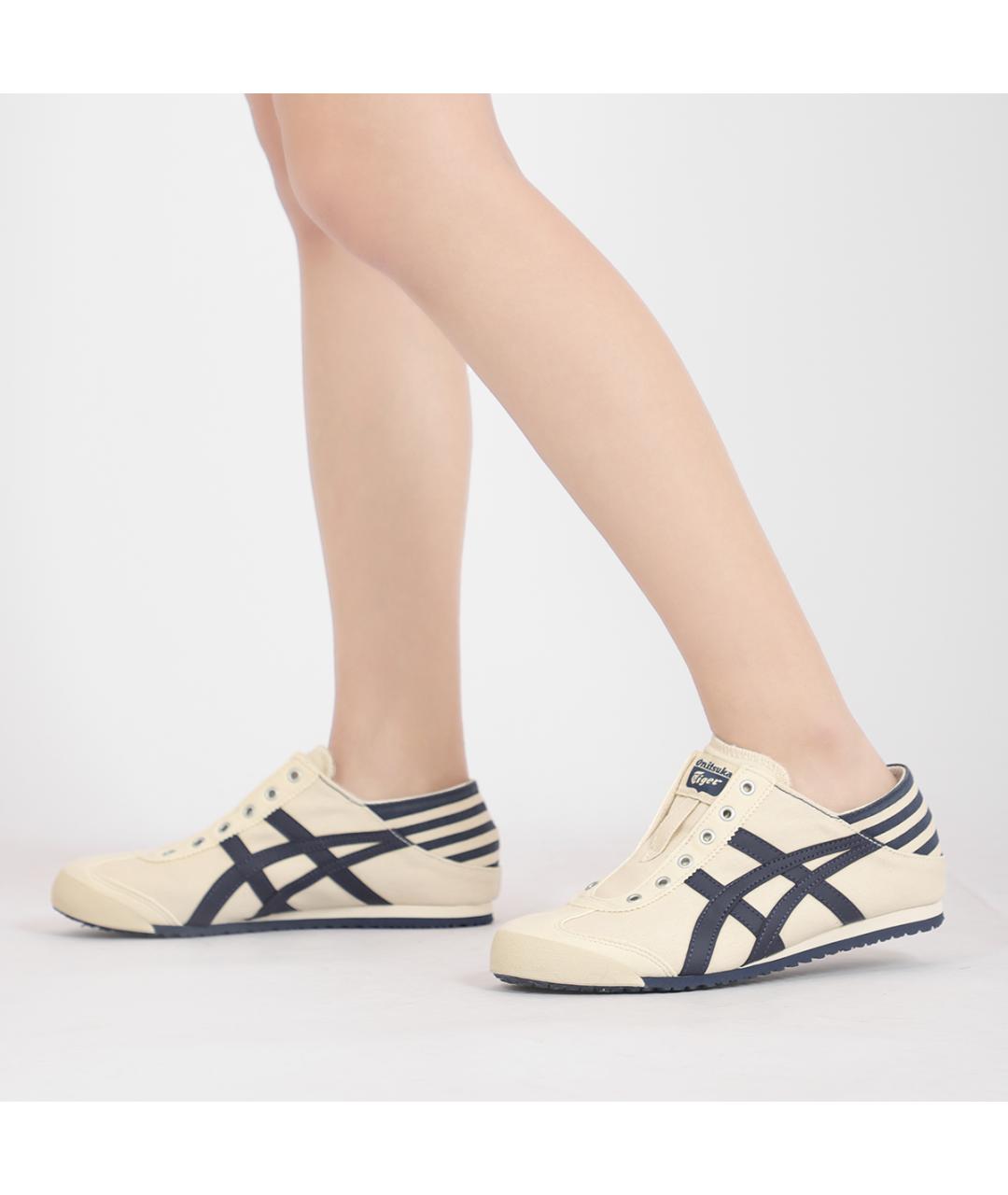 ONITSUKA TIGER Бежевые текстильные кроссовки, фото 8