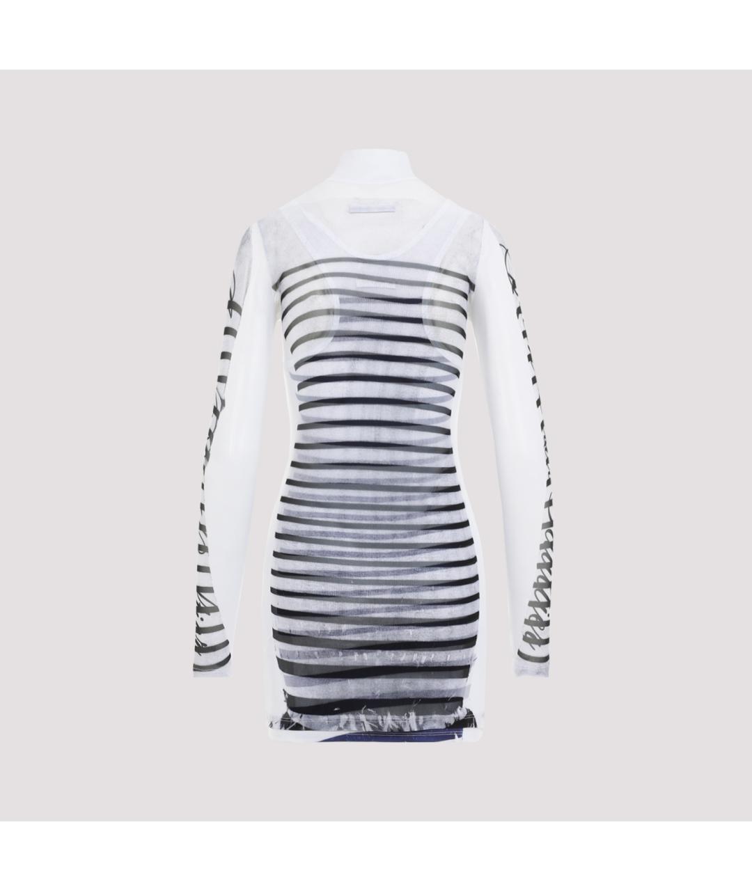 JEAN PAUL GAULTIER Мульти полиэстеровое коктейльное платье, фото 4