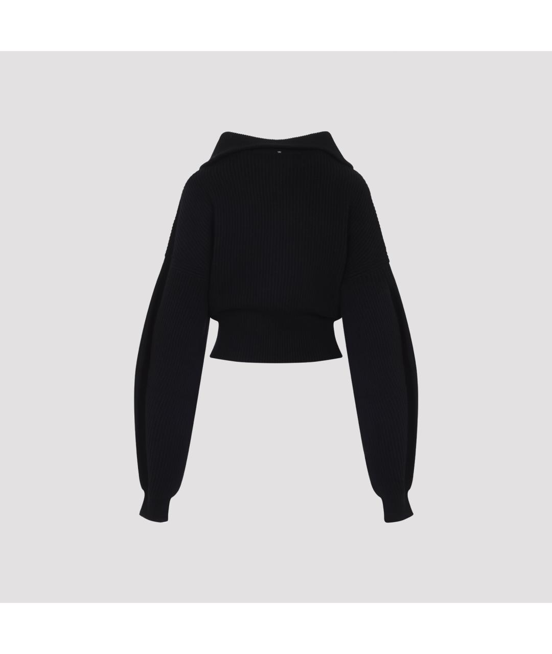 SPORTMAX Черный шерстяной кардиган, фото 4