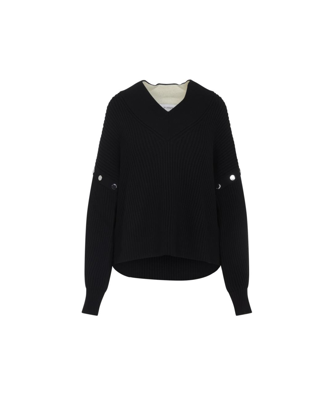 SPORTMAX Черный шерстяной джемпер / свитер, фото 1