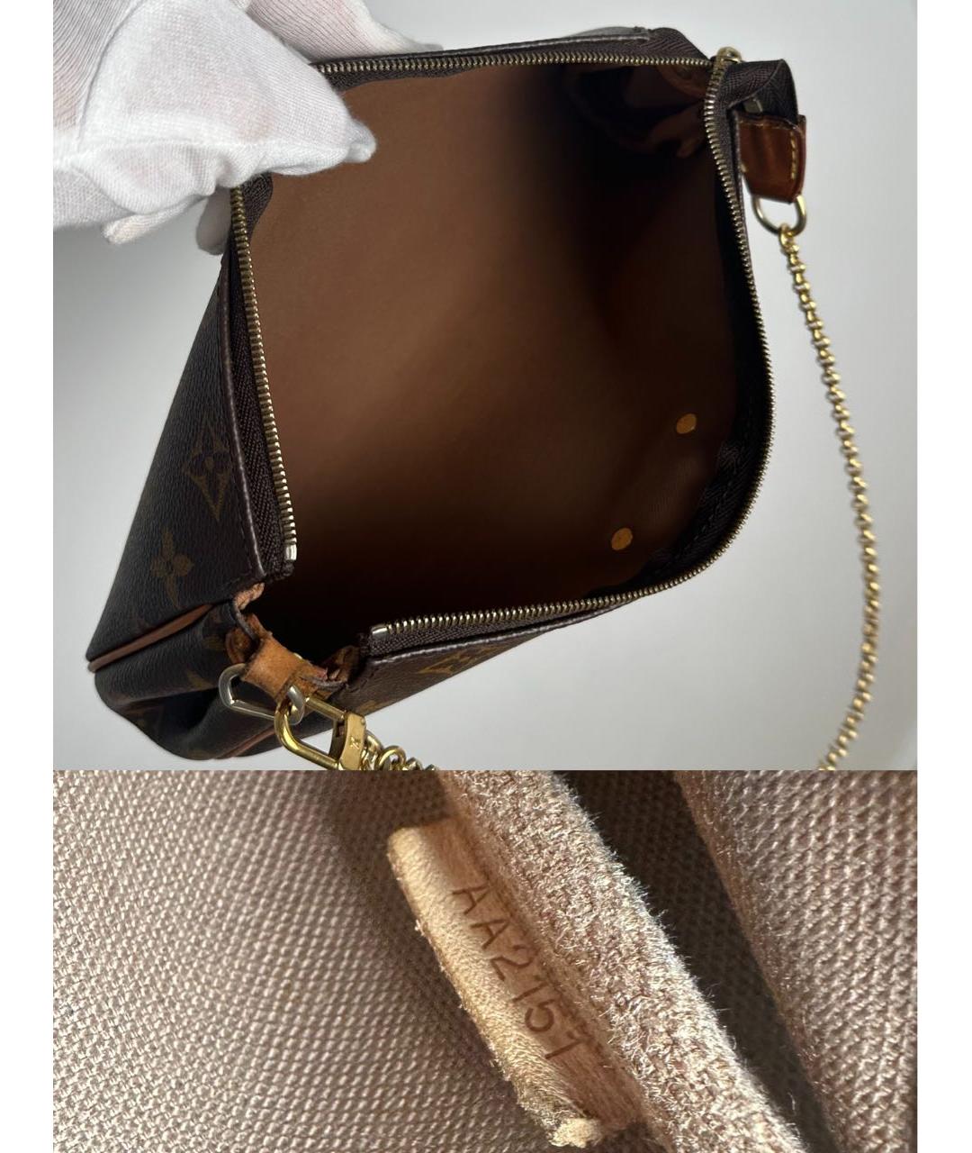 LOUIS VUITTON Коричневая сумка через плечо, фото 5