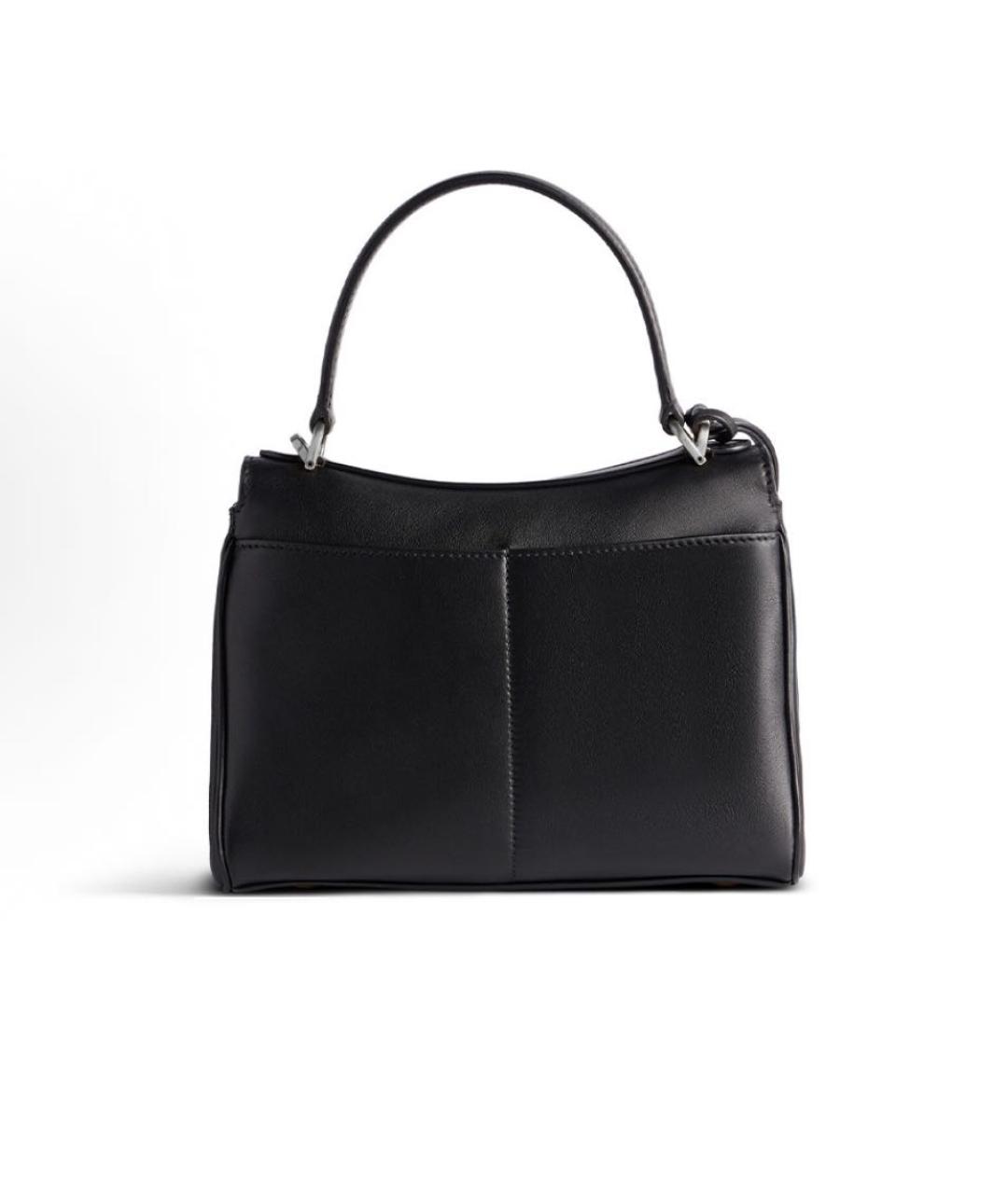 BALENCIAGA Черная кожаная сумка тоут, фото 5