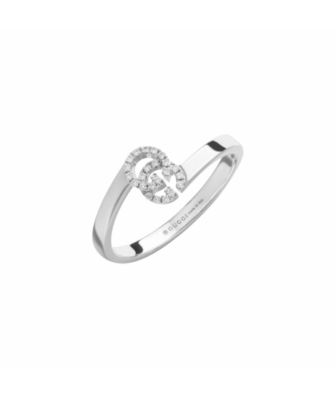 GUCCI Серебряное кольцо из белого золота, фото 1