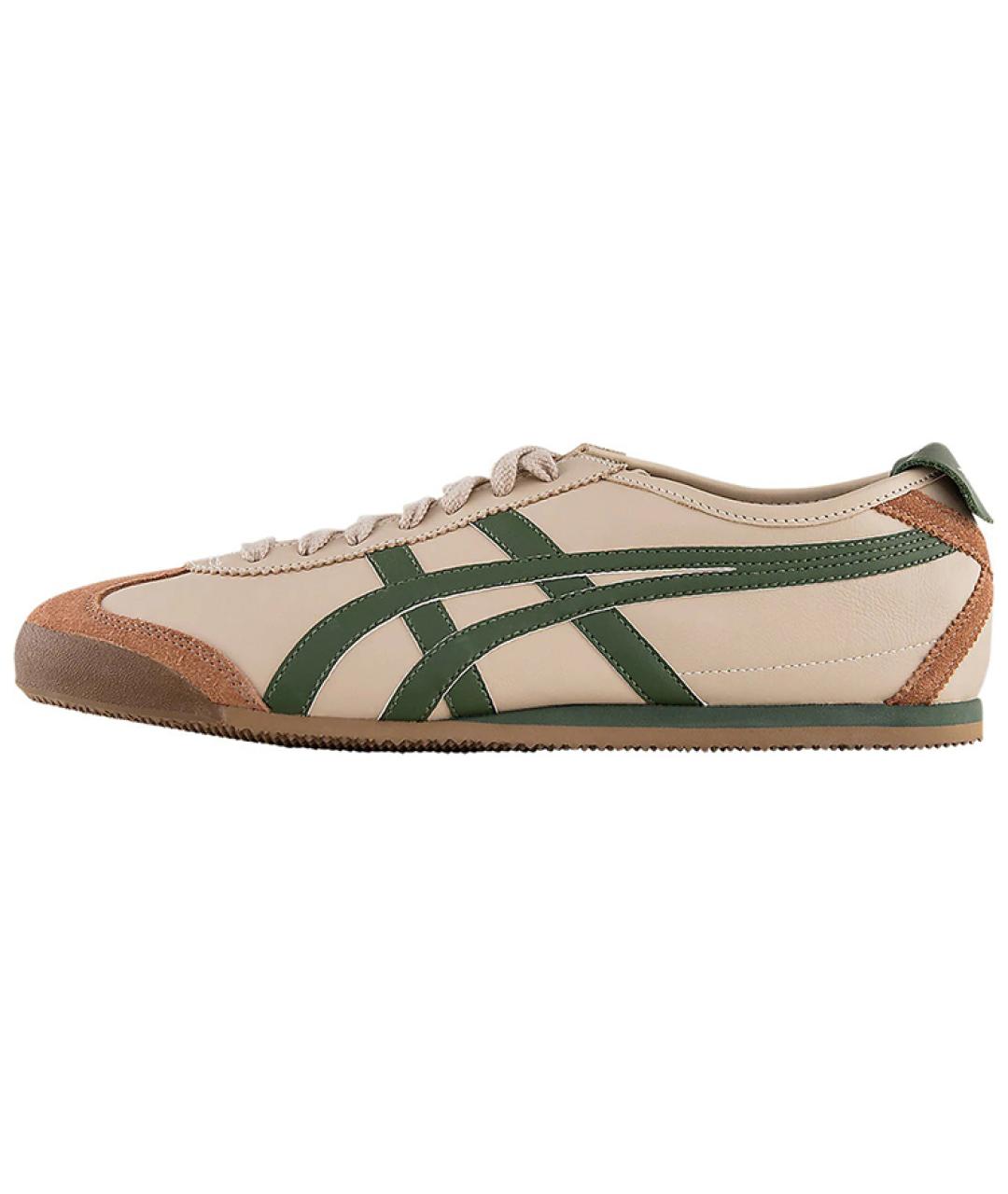 ONITSUKA TIGER Бежевые кожаные кеды, фото 2