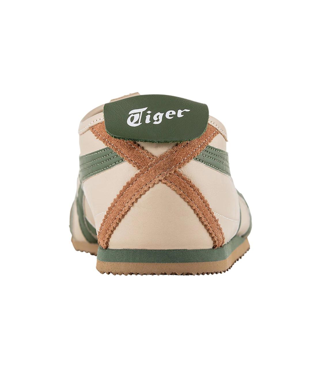 ONITSUKA TIGER Бежевые кожаные кеды, фото 4