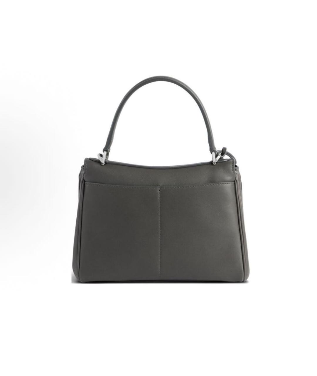 BALENCIAGA Черная кожаная сумка тоут, фото 4