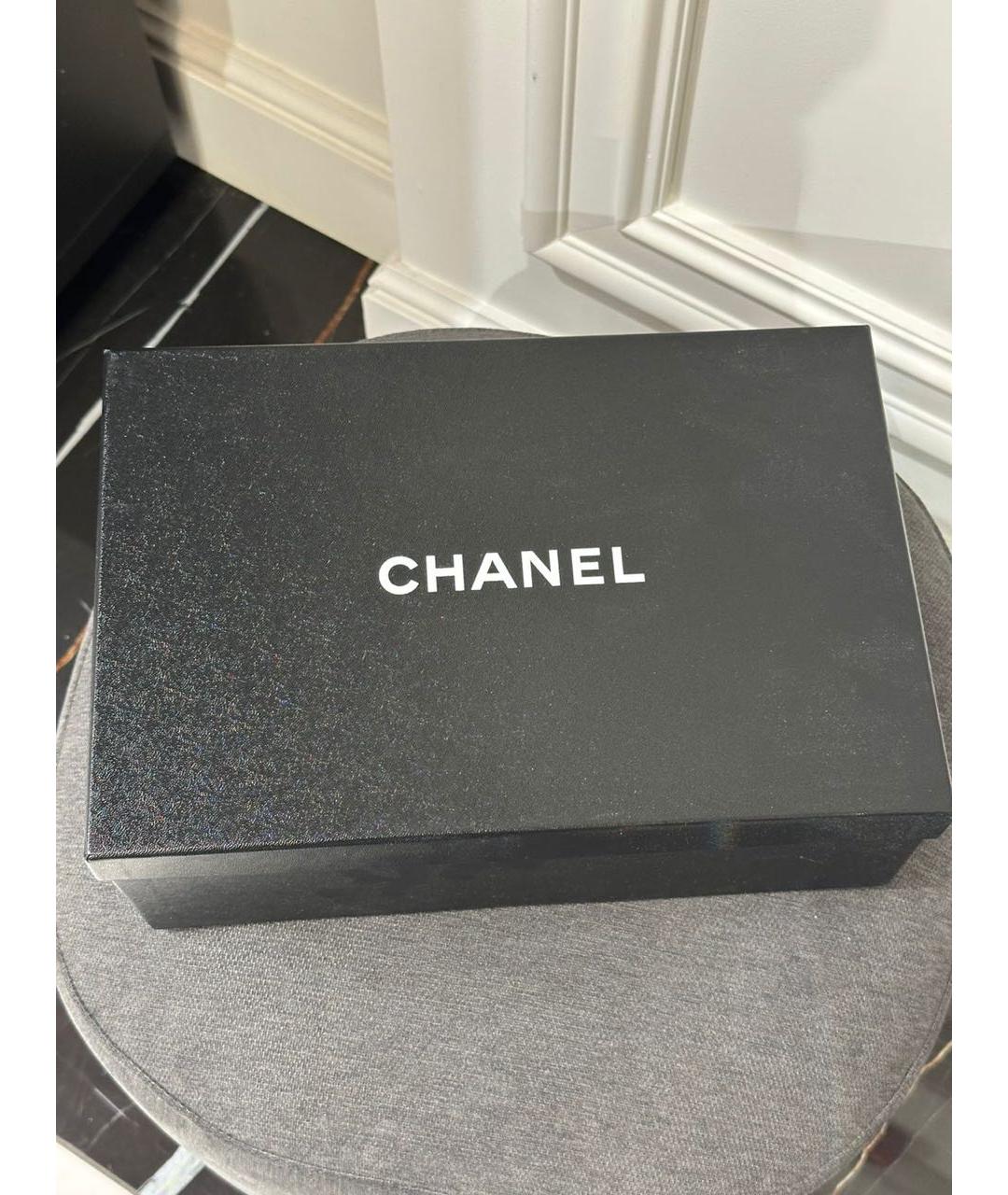 CHANEL Бежевые текстильные балетки, фото 7