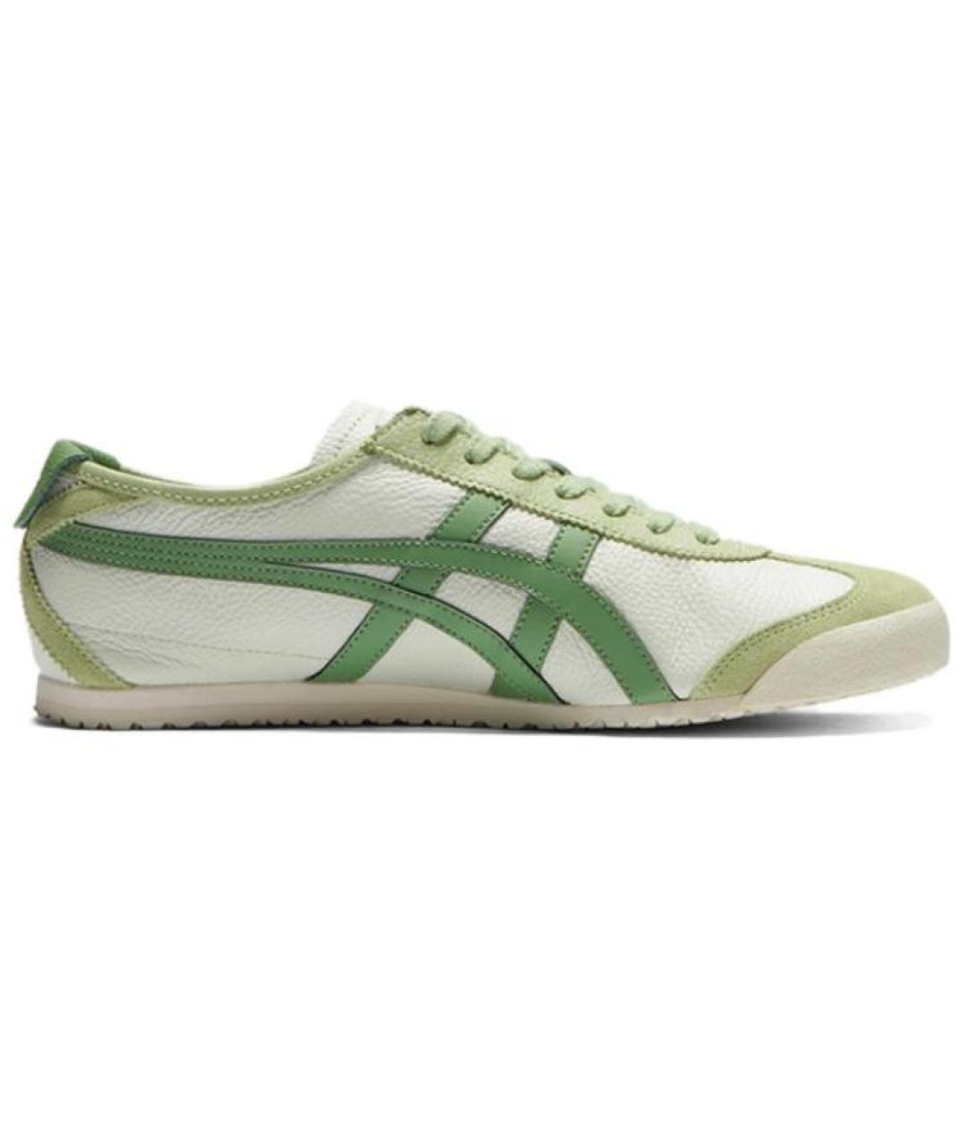 ONITSUKA TIGER Зеленые кожаные кроссовки, фото 1