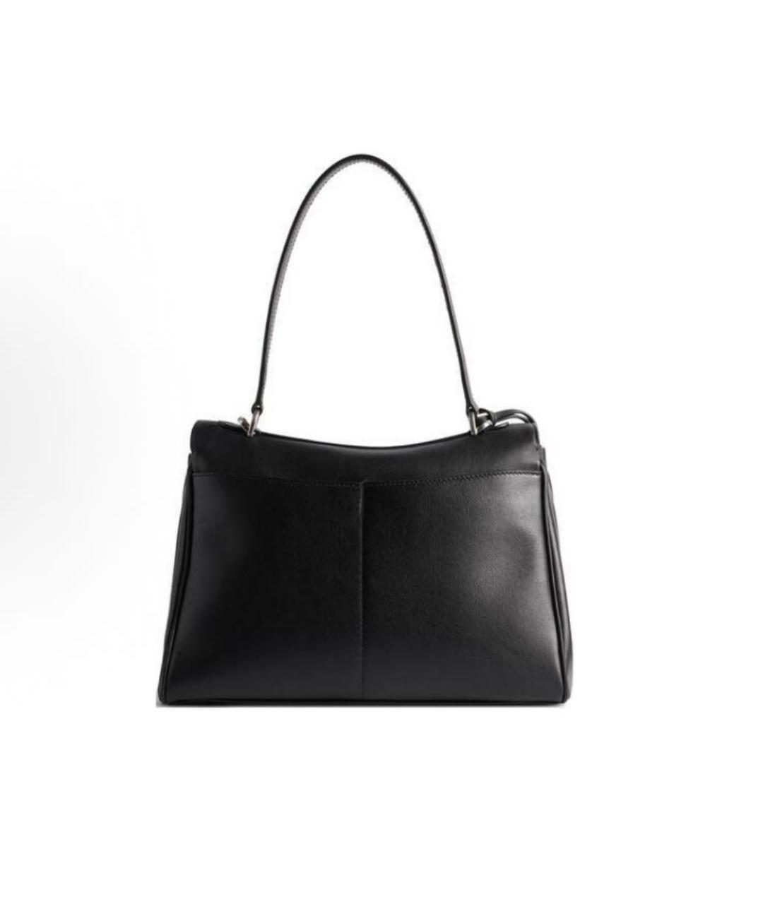 BALENCIAGA Черная кожаная сумка тоут, фото 4