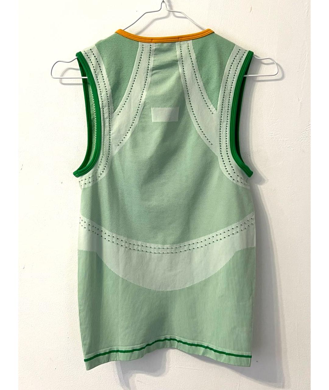 ADIDAS BY STELLA MCCARTNEY Зеленая полиэстеровая майка, фото 3