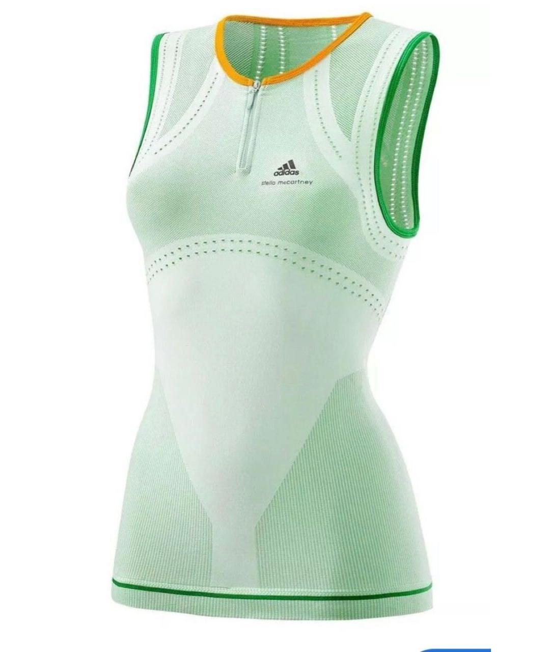 ADIDAS BY STELLA MCCARTNEY Зеленая полиэстеровая майка, фото 1