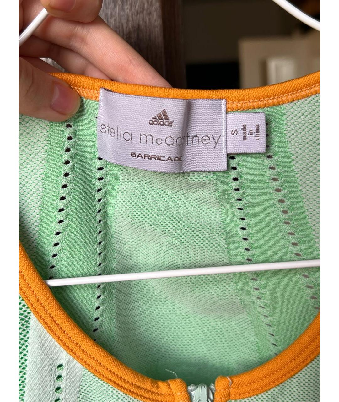 ADIDAS BY STELLA MCCARTNEY Зеленая полиэстеровая майка, фото 5