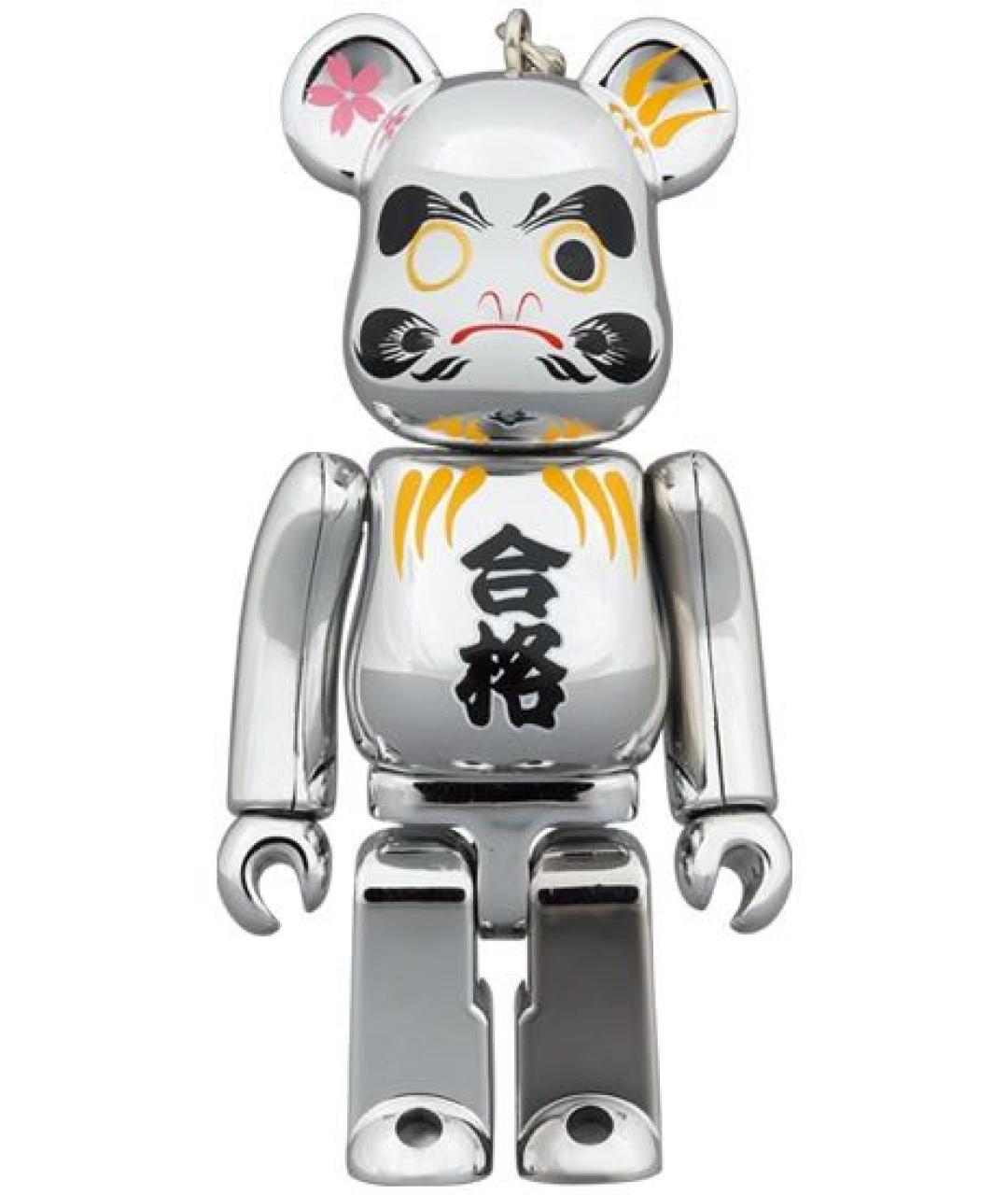 BEARBRICK Серебрянный брелок, фото 5