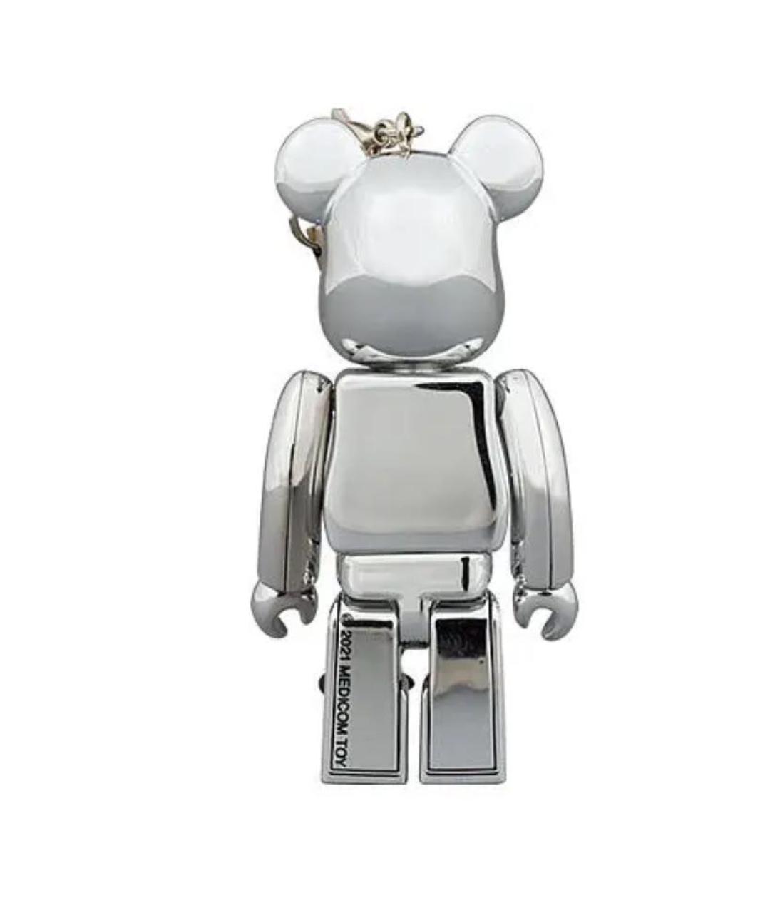 BEARBRICK Серебрянный брелок, фото 2