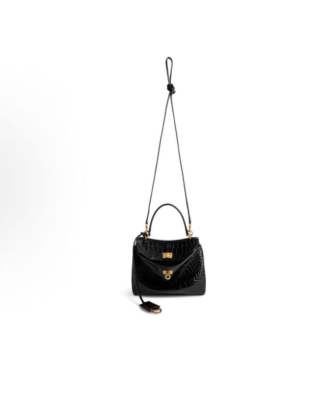 BALENCIAGA Черная кожаная сумка тоут, фото 2
