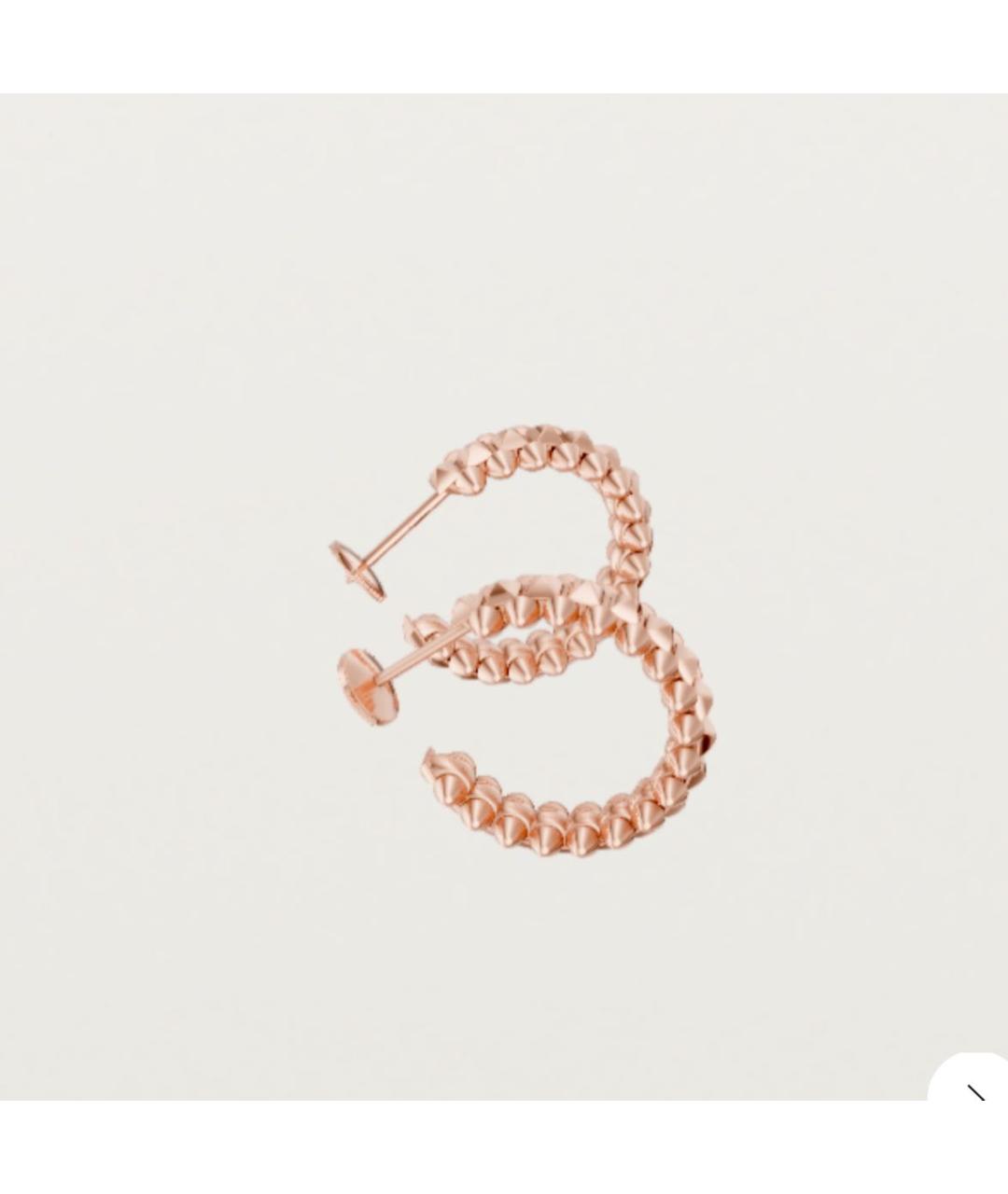 CARTIER Розовые серьги из розового золота, фото 2