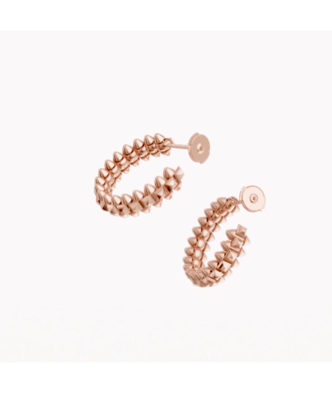 CARTIER Розовые серьги из розового золота, фото 3