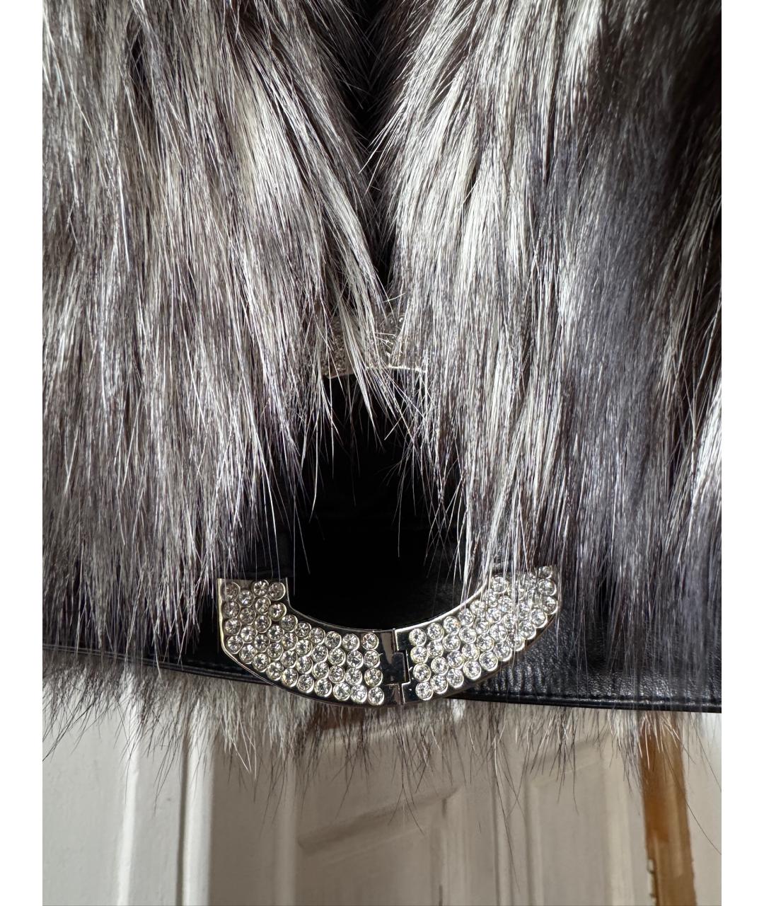 VALENTINO Серая меховая шуба, фото 5