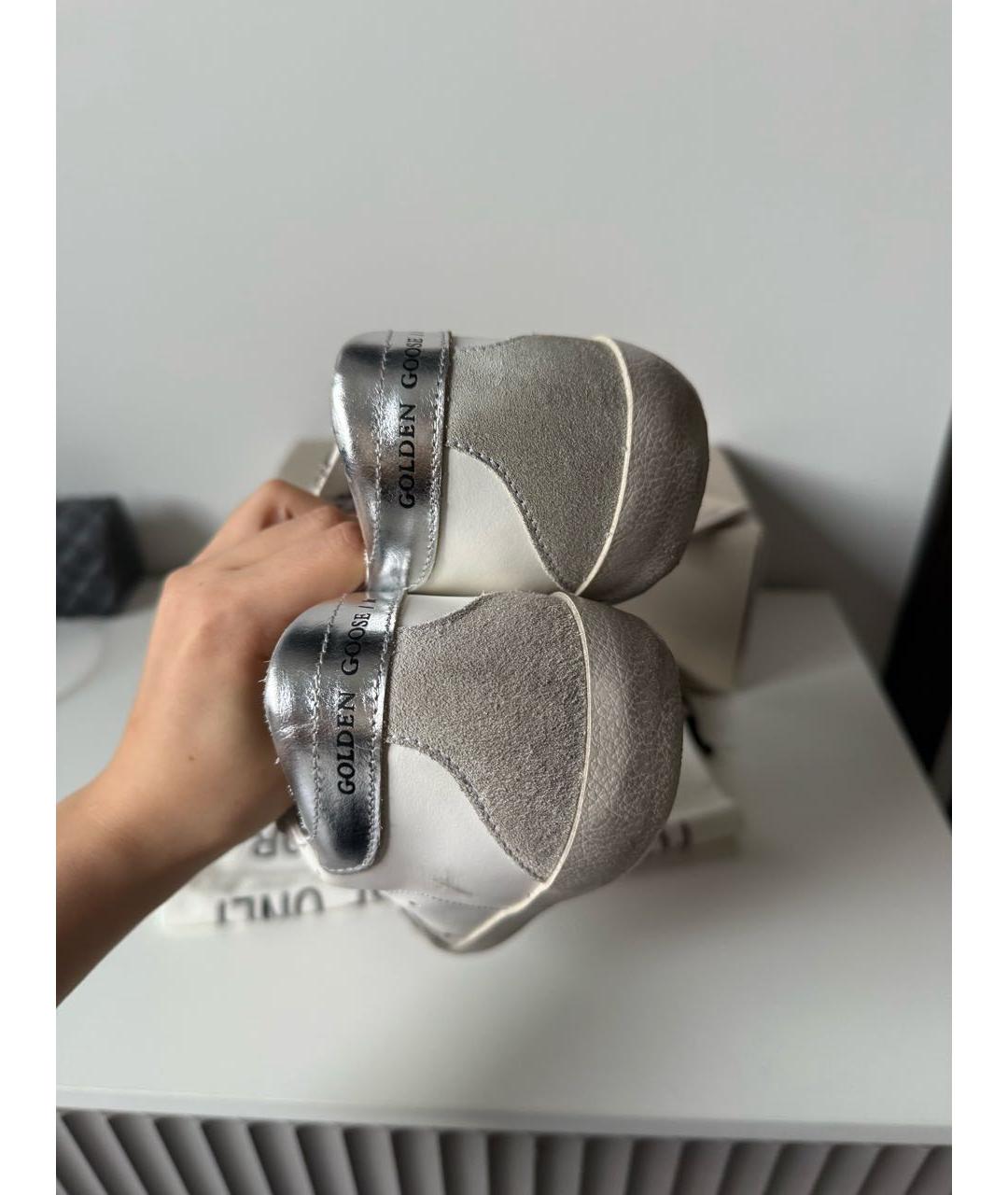 GOLDEN GOOSE DELUXE BRAND Белые кожаные кеды, фото 6