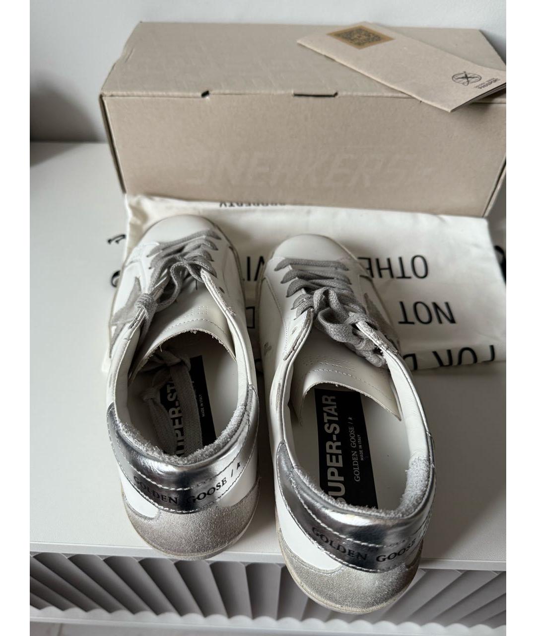GOLDEN GOOSE DELUXE BRAND Белые кожаные кеды, фото 8
