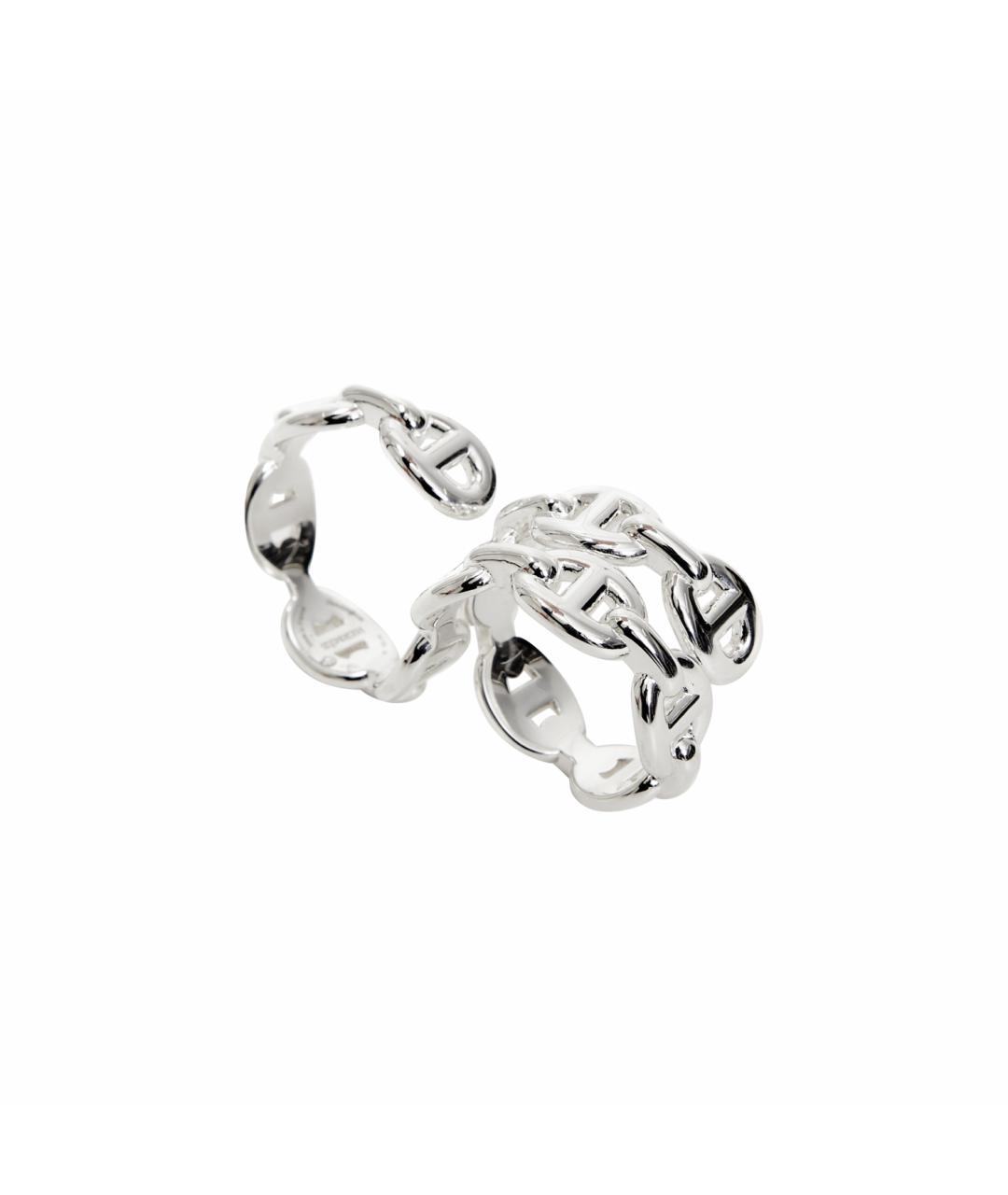 HERMES Серебряное серебряное кольцо, фото 1