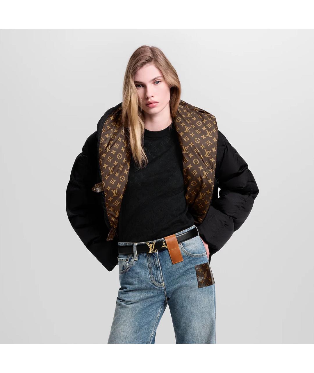 LOUIS VUITTON Черный ремень, фото 4