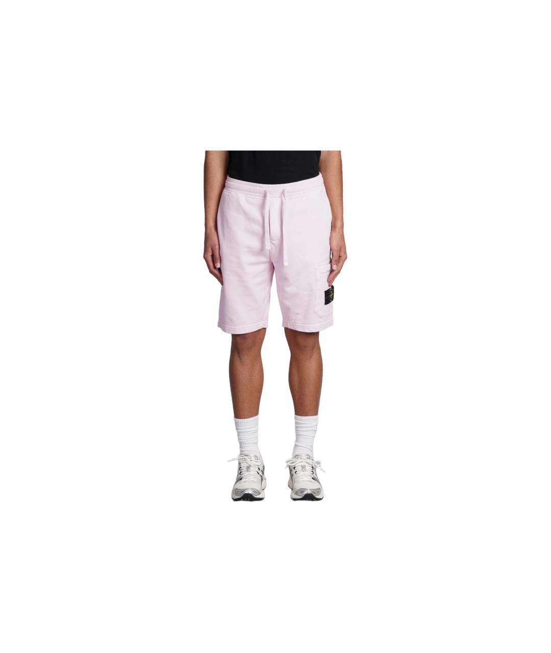 STONE ISLAND Розовые шорты, фото 5