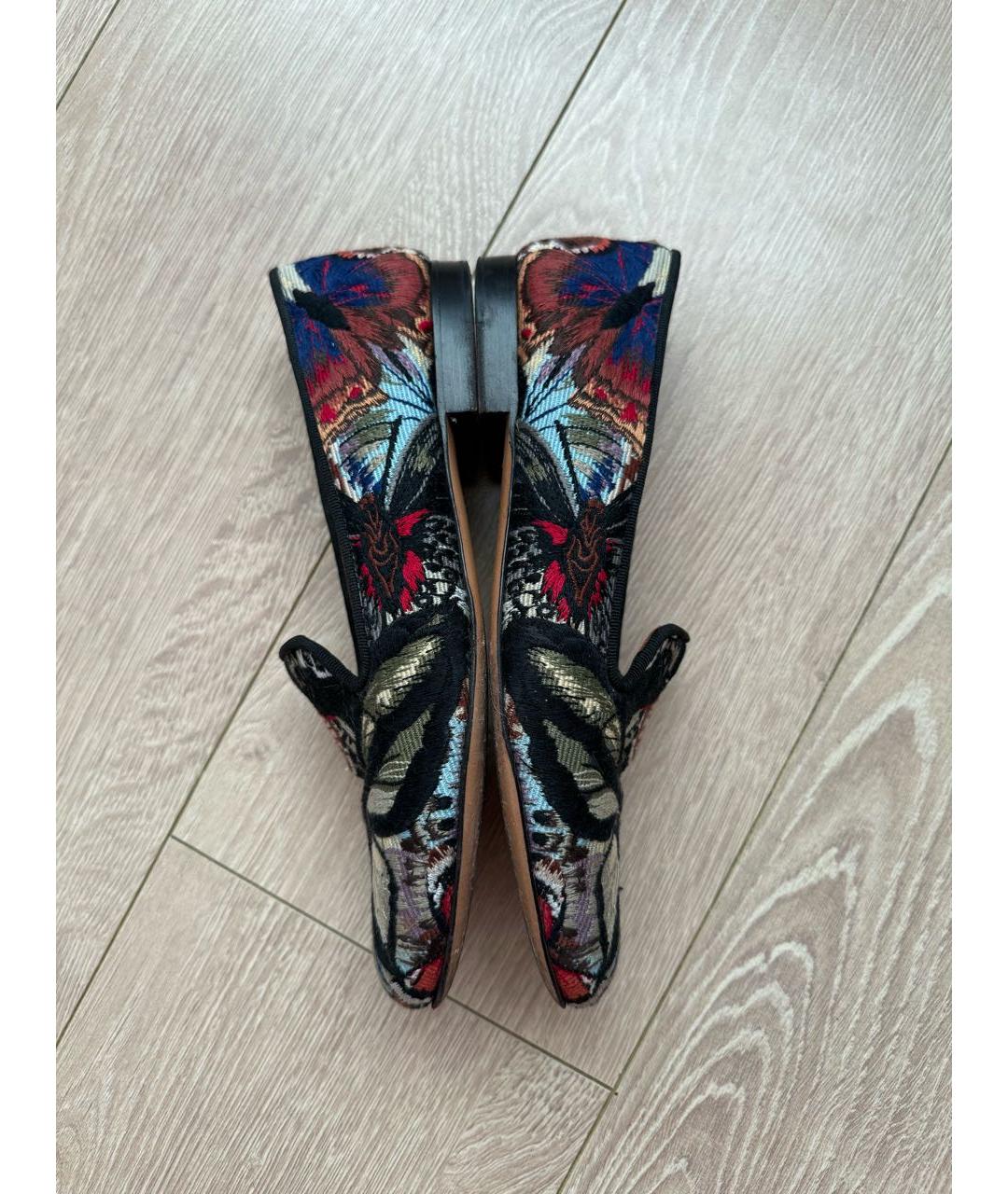 VALENTINO Мульти текстильные лоферы, фото 4