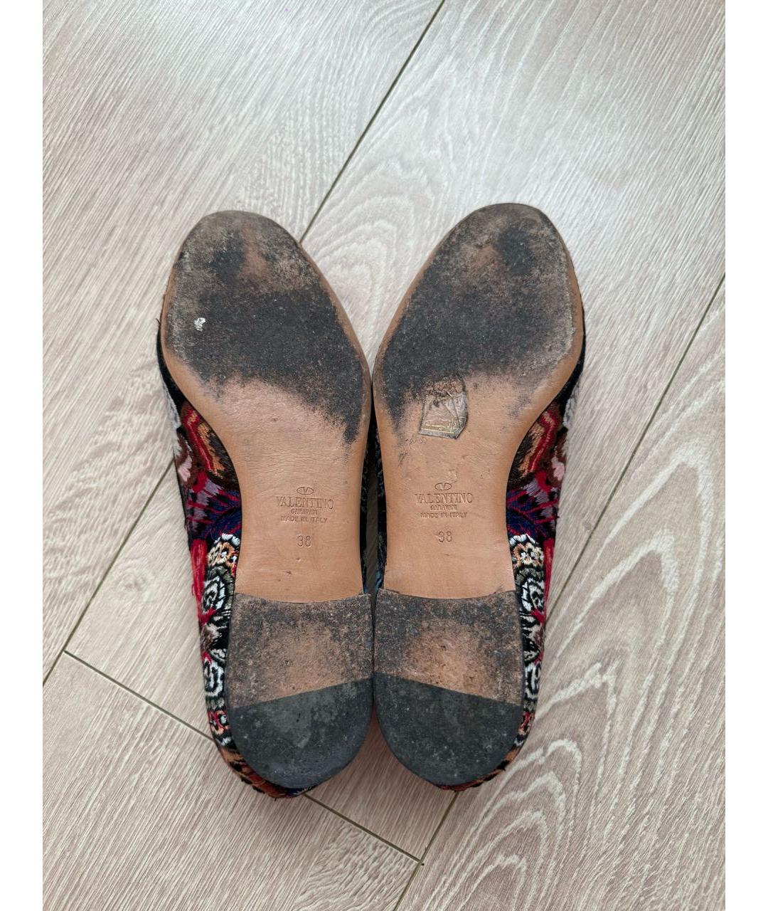 VALENTINO Мульти текстильные лоферы, фото 6