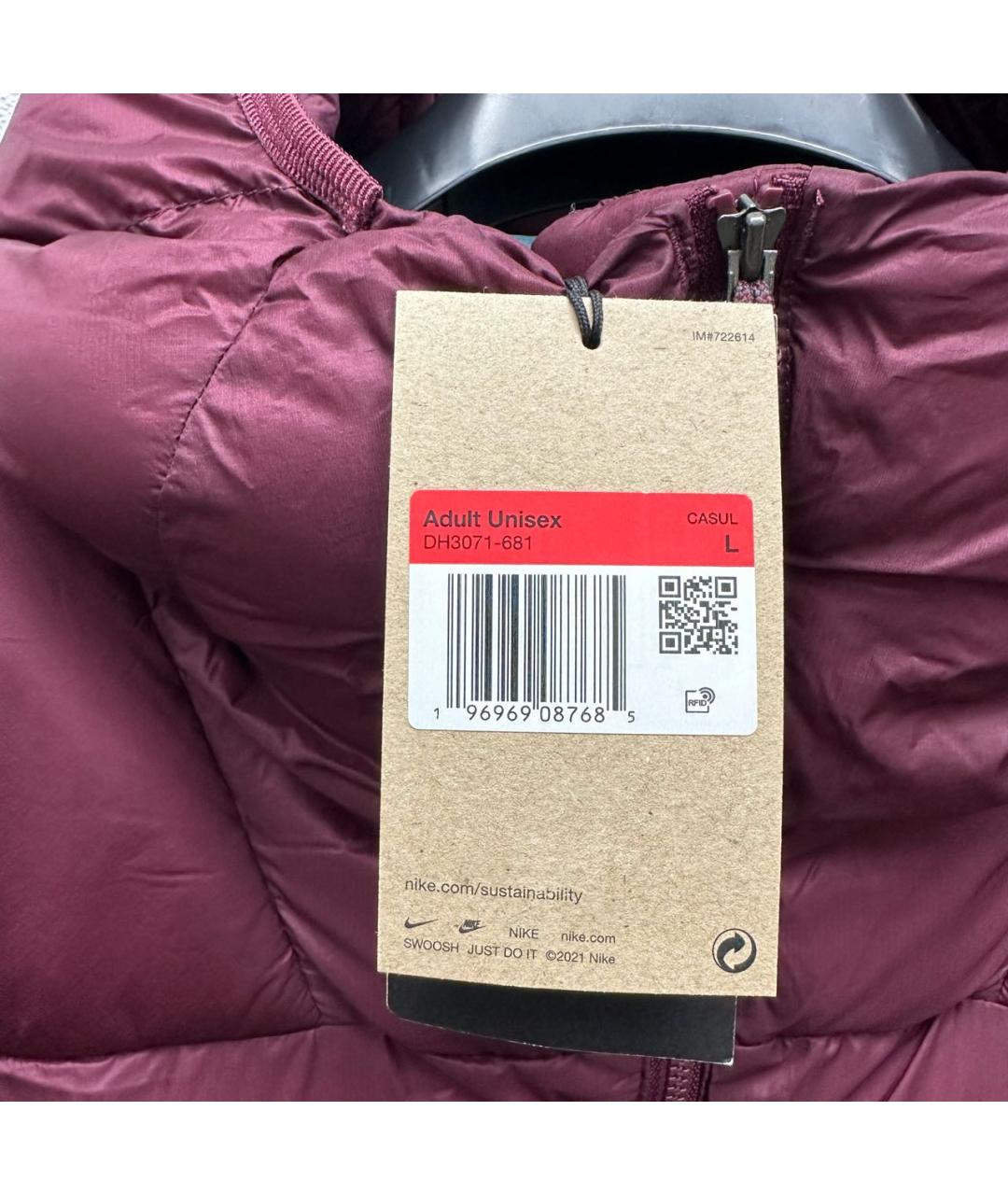 NIKE ACG Бордовый пуховик, фото 6