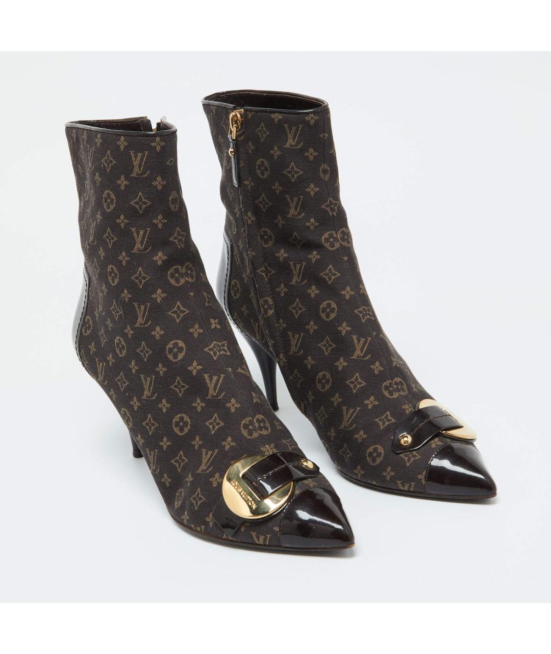 LOUIS VUITTON Коричневые полусапоги, фото 8
