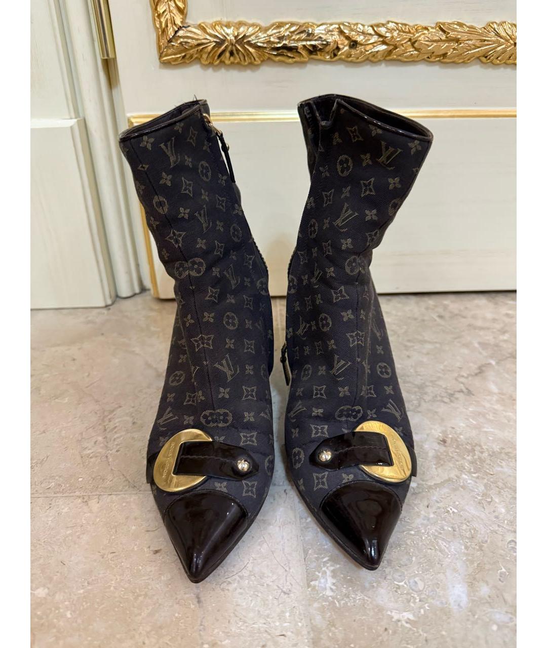 LOUIS VUITTON Коричневые полусапоги, фото 2