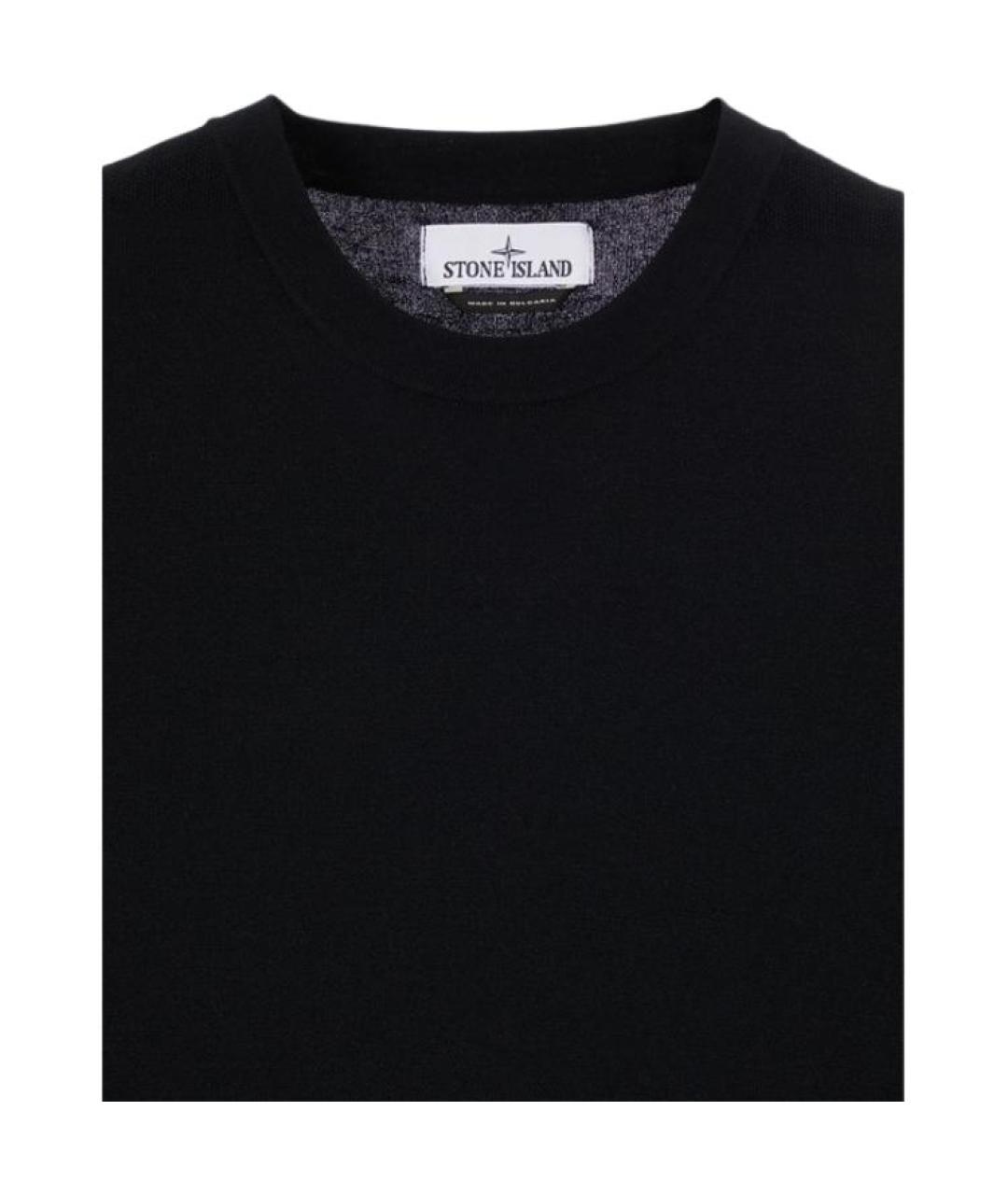 STONE ISLAND Черный джемпер / свитер, фото 4