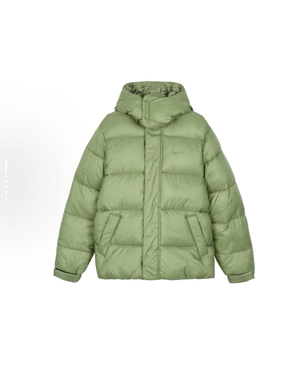 NIKE Зеленый пуховик, фото 1